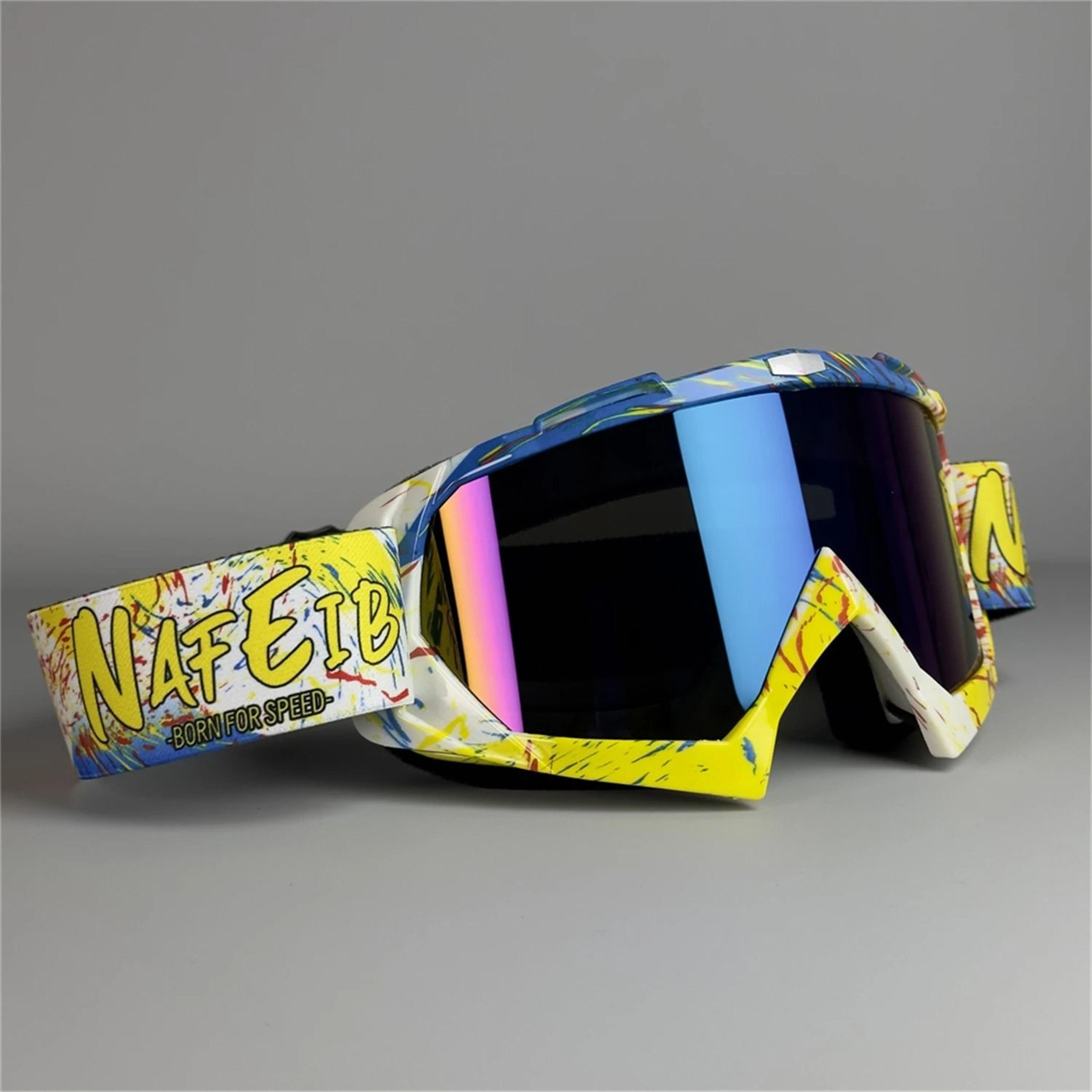 Purple Motocross Goggles UV400 Windproof Riding Glasses 16
