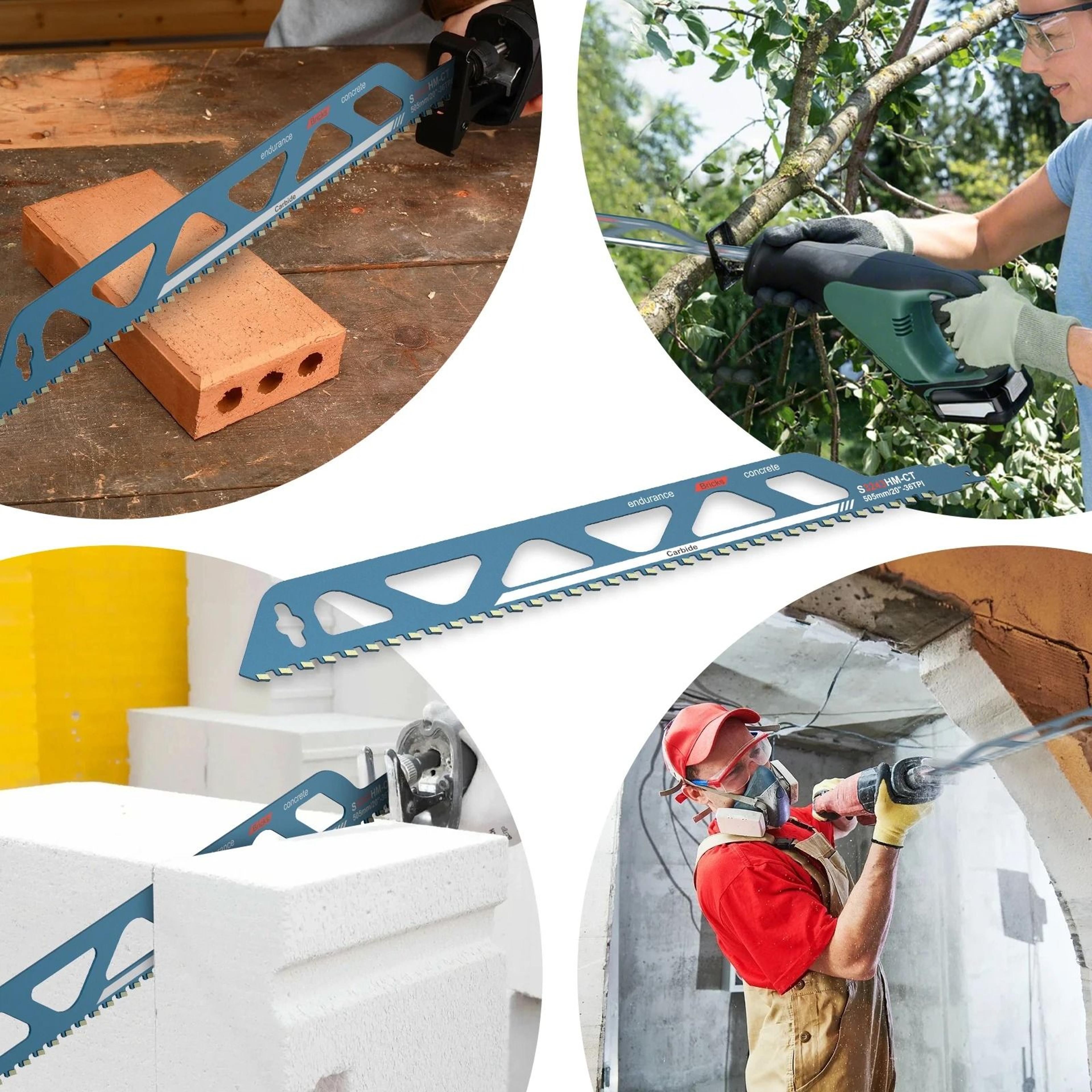 Universal Reciprocating Saw Blade For Masonry Cutting 5
