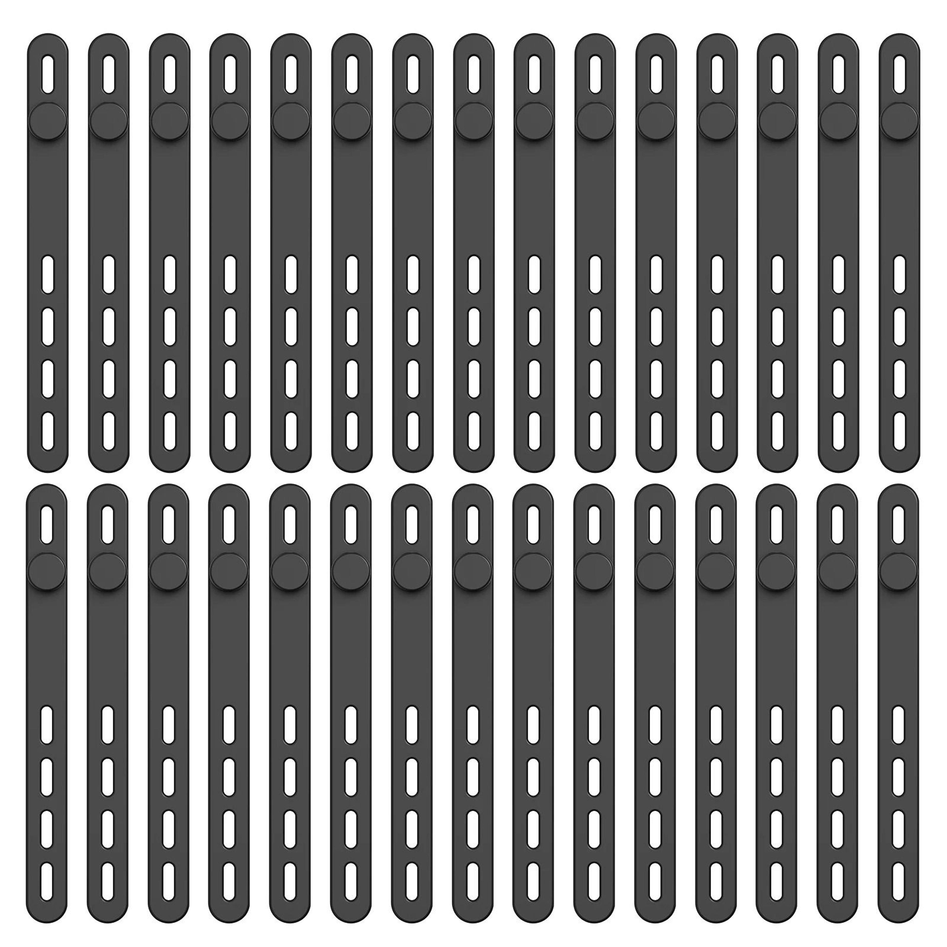 30 Piece Reusable Silicone Cable Tie Set 6