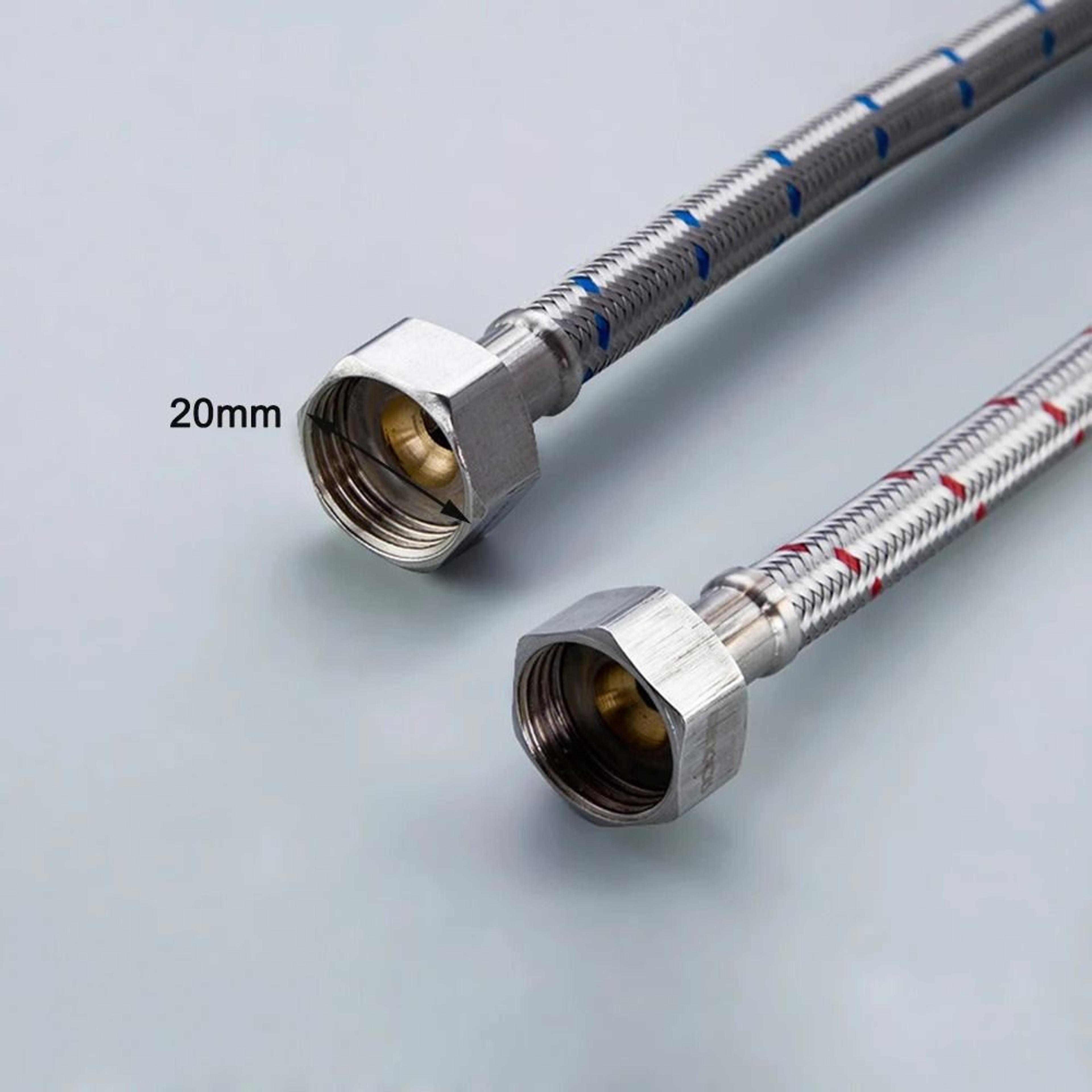 Stainless Steel Flexible Faucet Supply Hose Pair 5