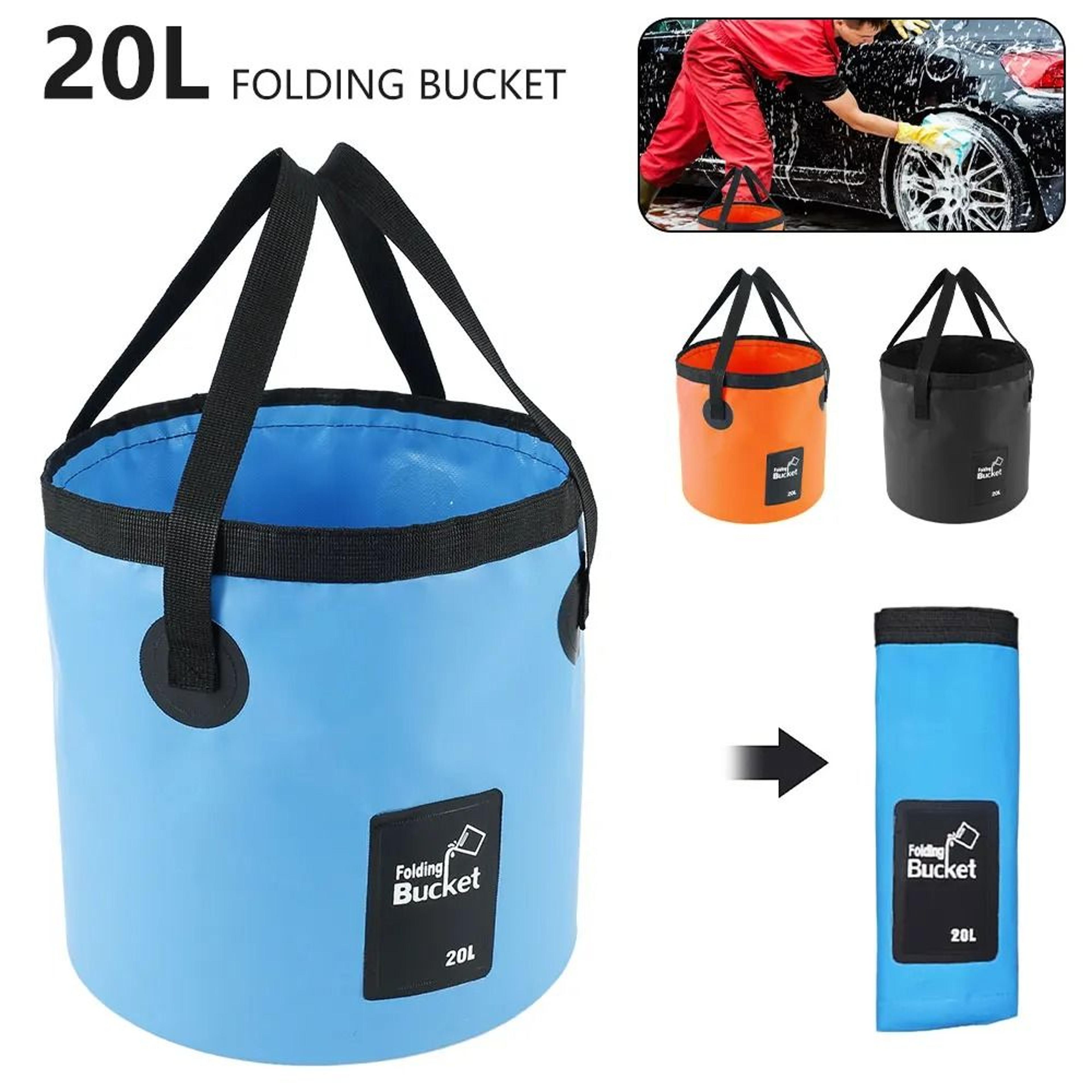 20l collapsible waterproof water bag portable folding bucket