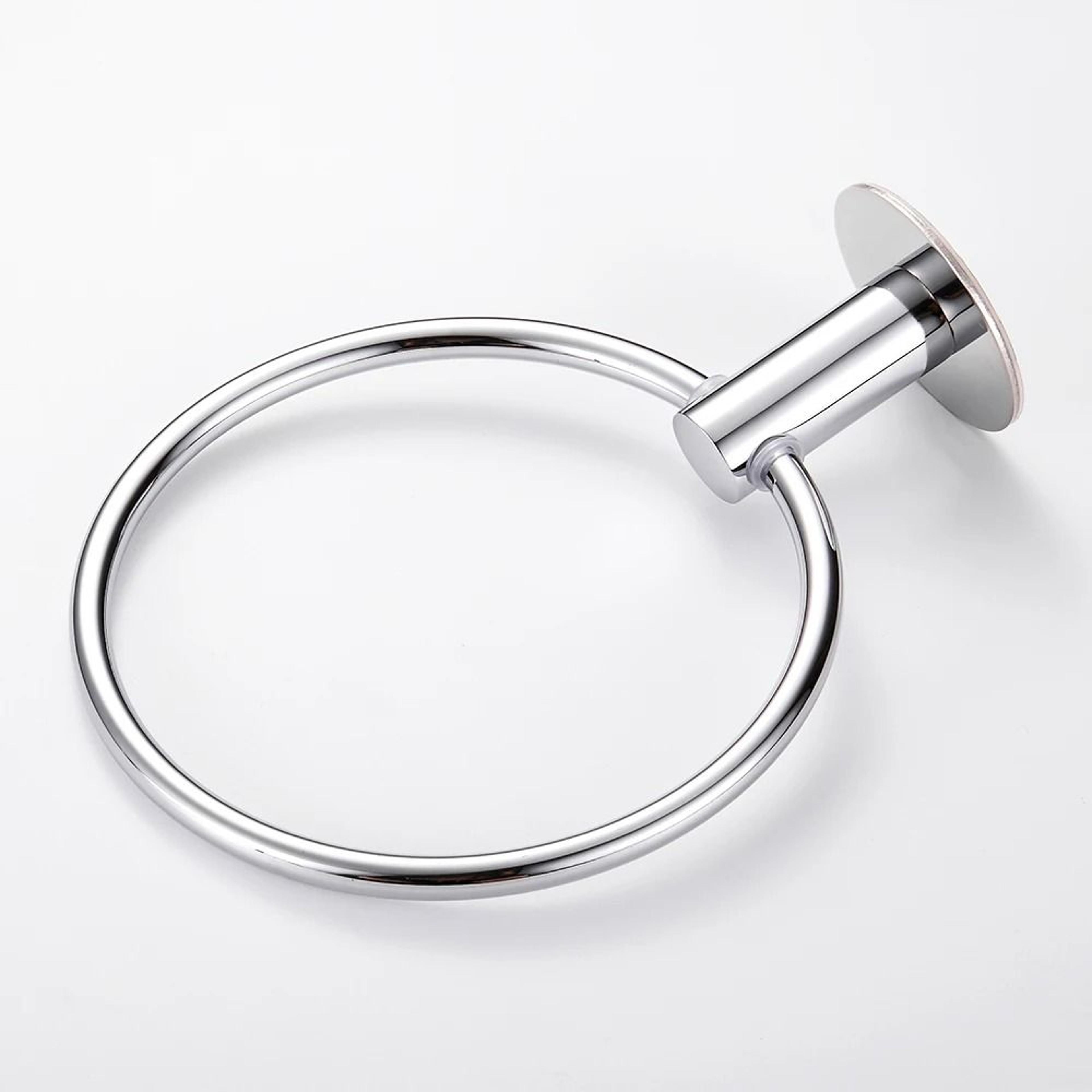 Self Adhesive Stainless Steel Towel Ring Holder 5