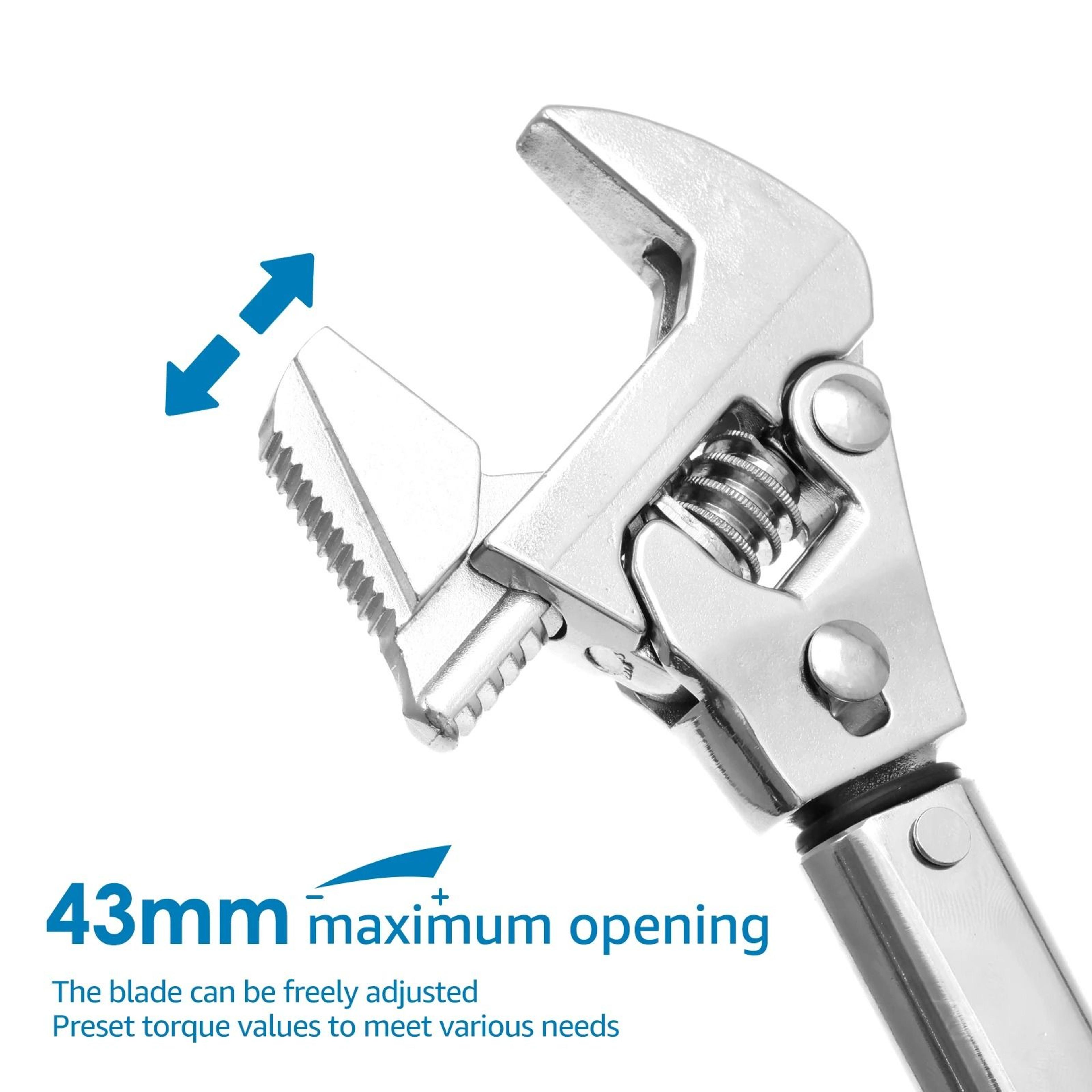 Adjustable Open End Torque Wrench 19 To 110 Nm 3