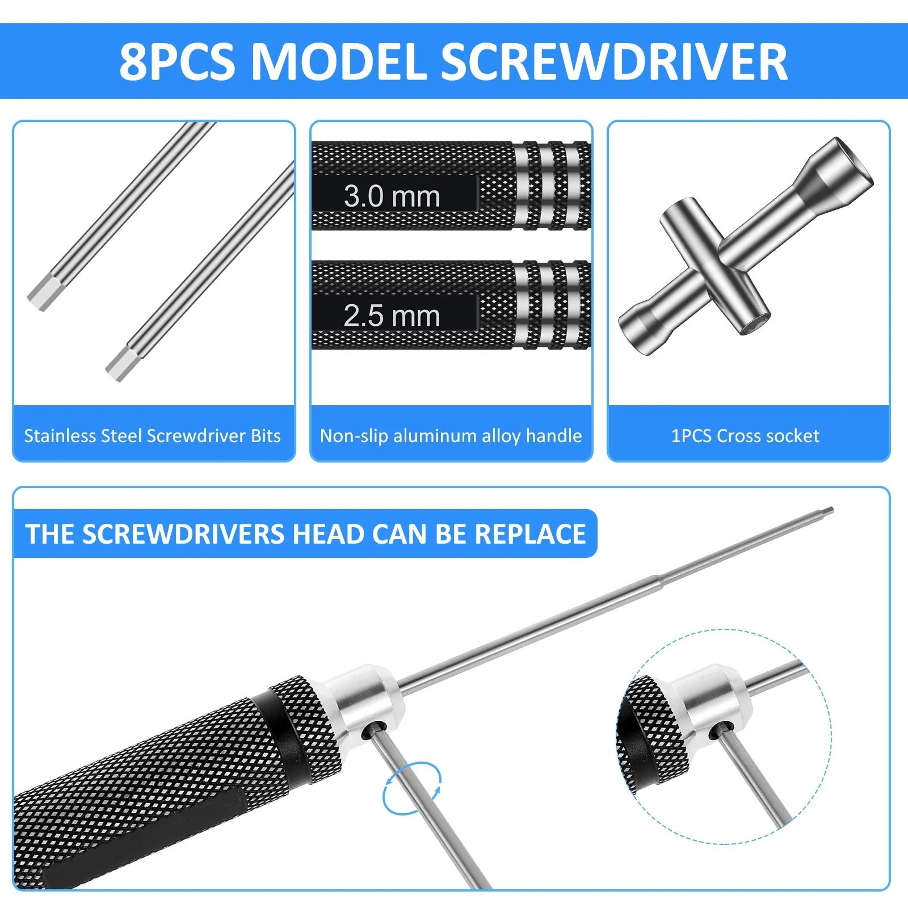 Hex Screwdriver Set For RC Hobby Repair 3