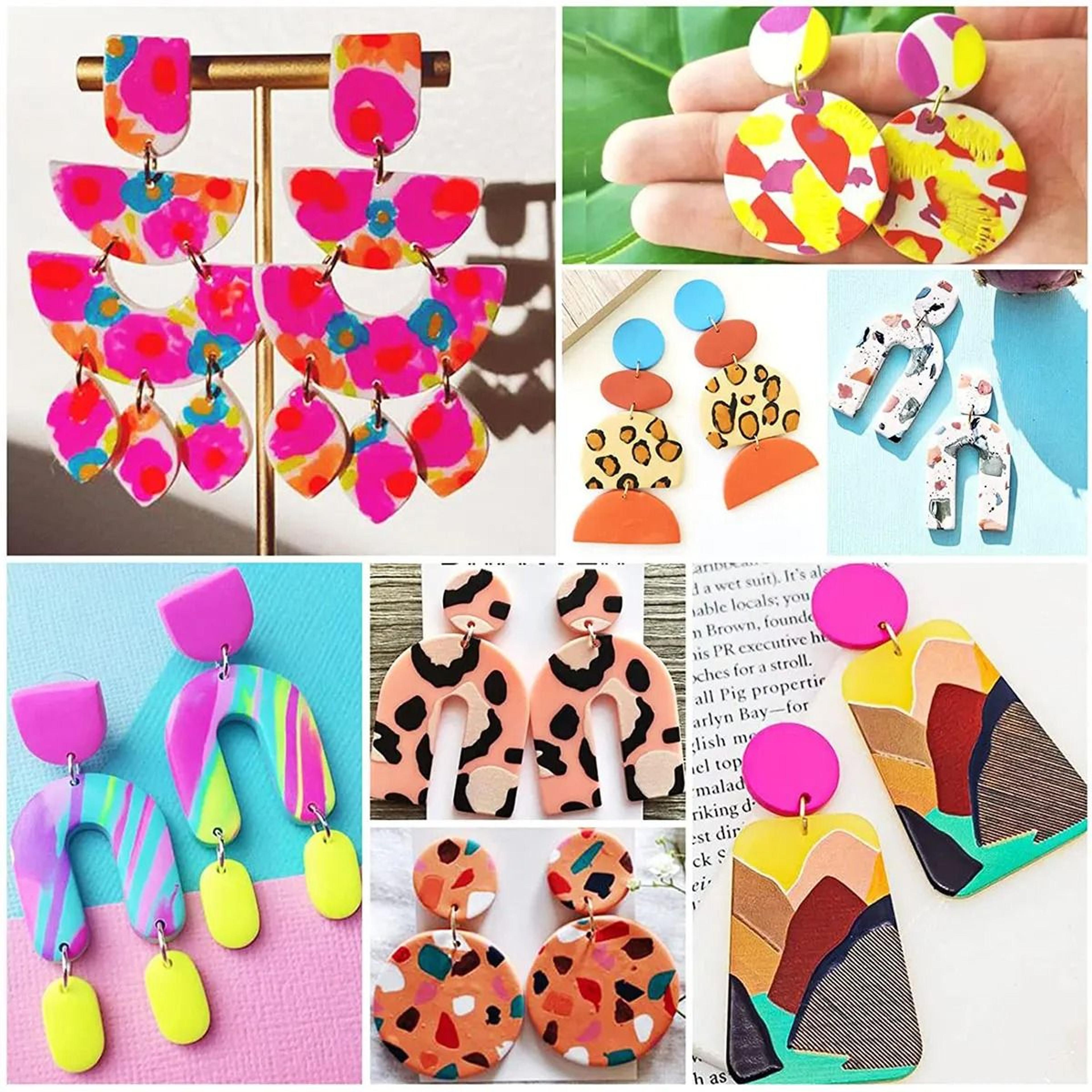 DIY Polymer Clay Earring Cutter Set Geometric Flower Molds 3