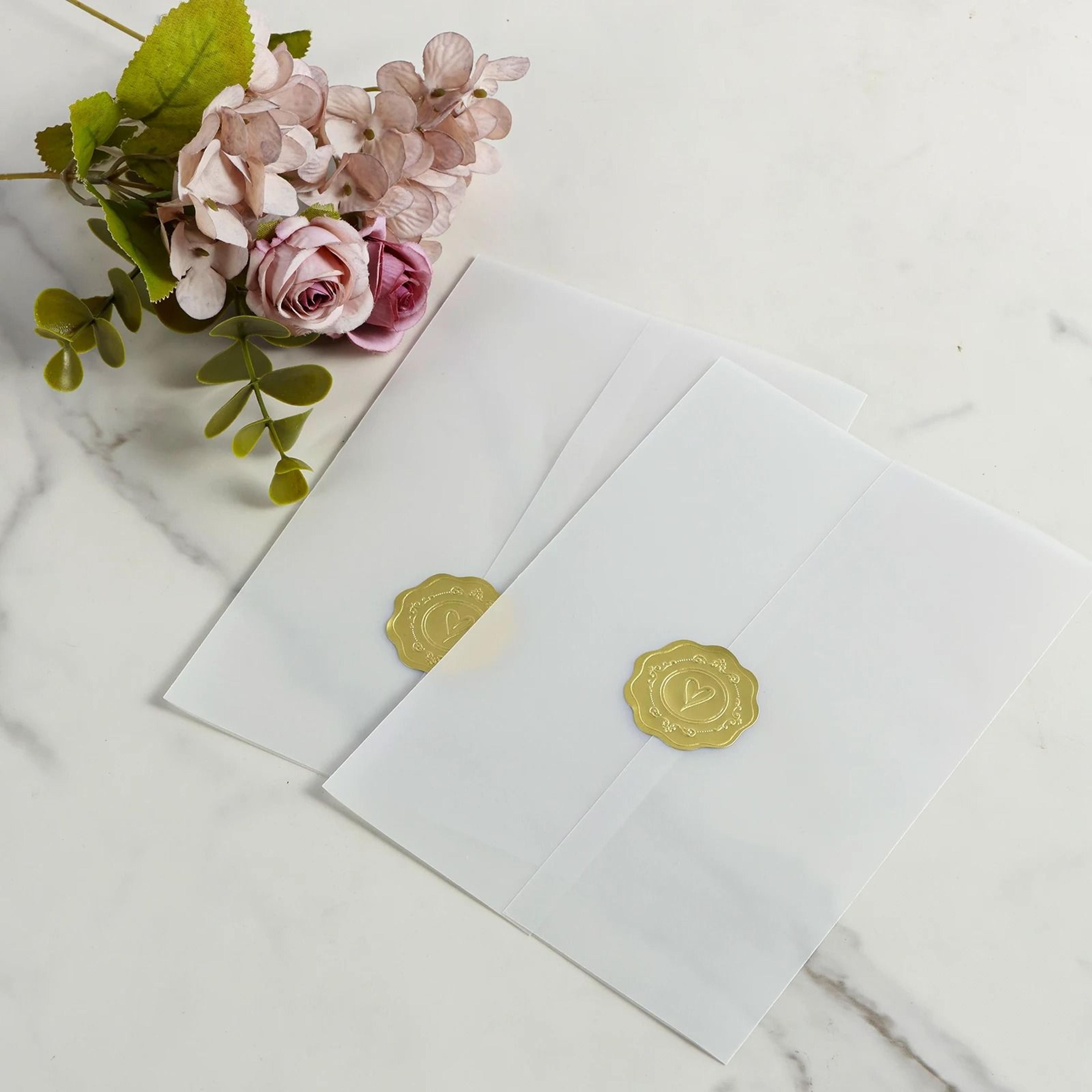60 Pack Vellum Jackets For 5x7 Invitations 0