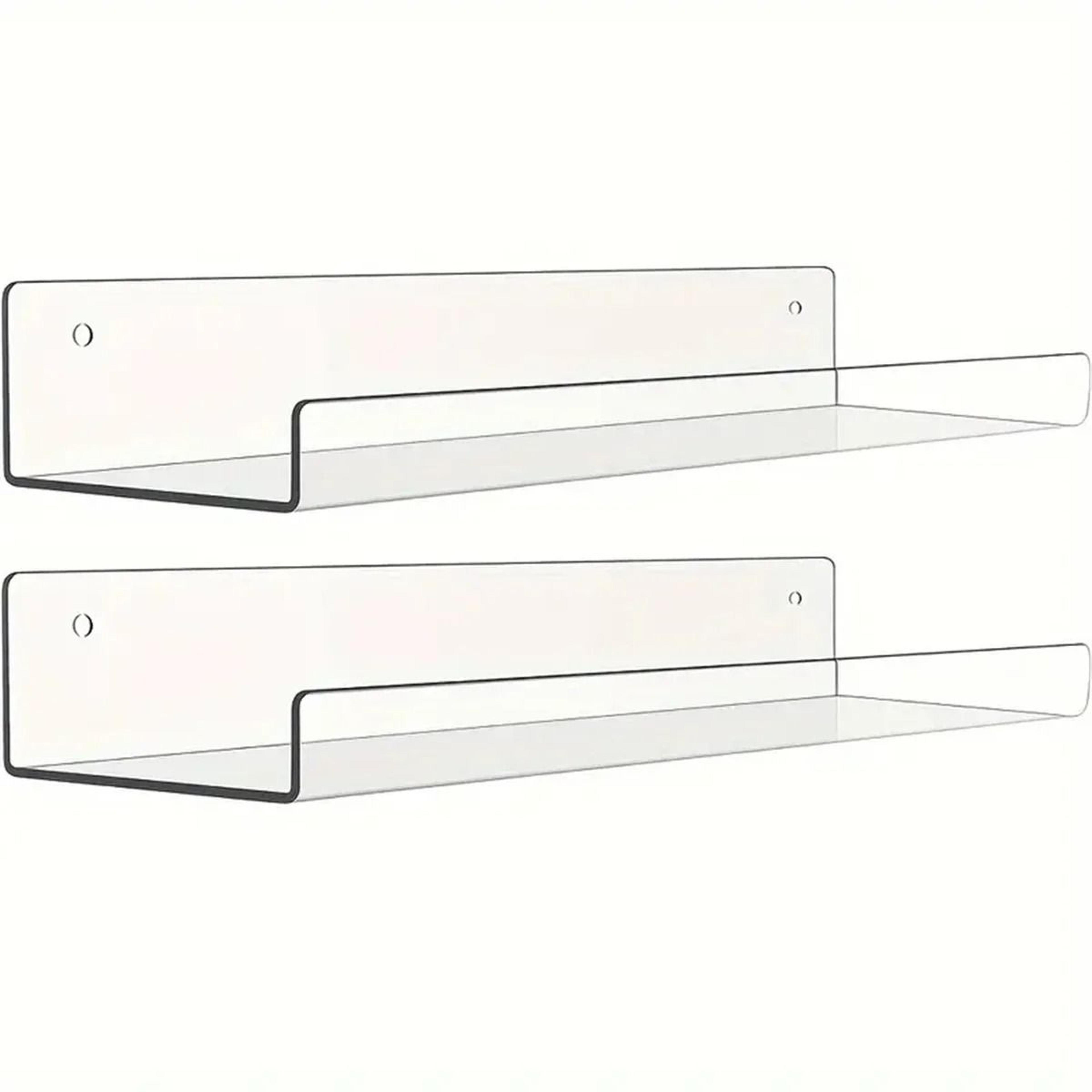 Clear Acrylic Wall Shelf Set 5