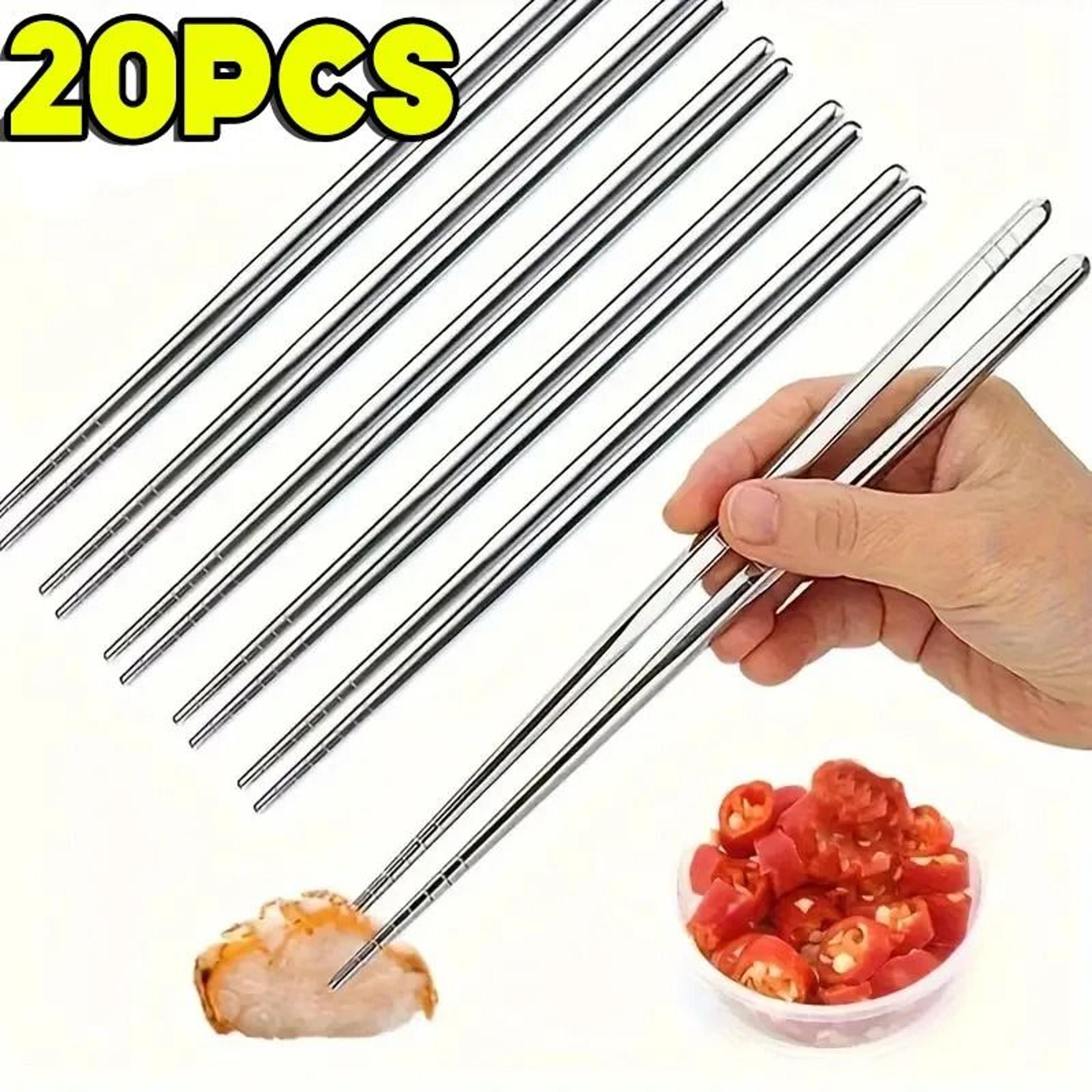 Reusable Stainless Steel Chopsticks For Sushi And Meals 11