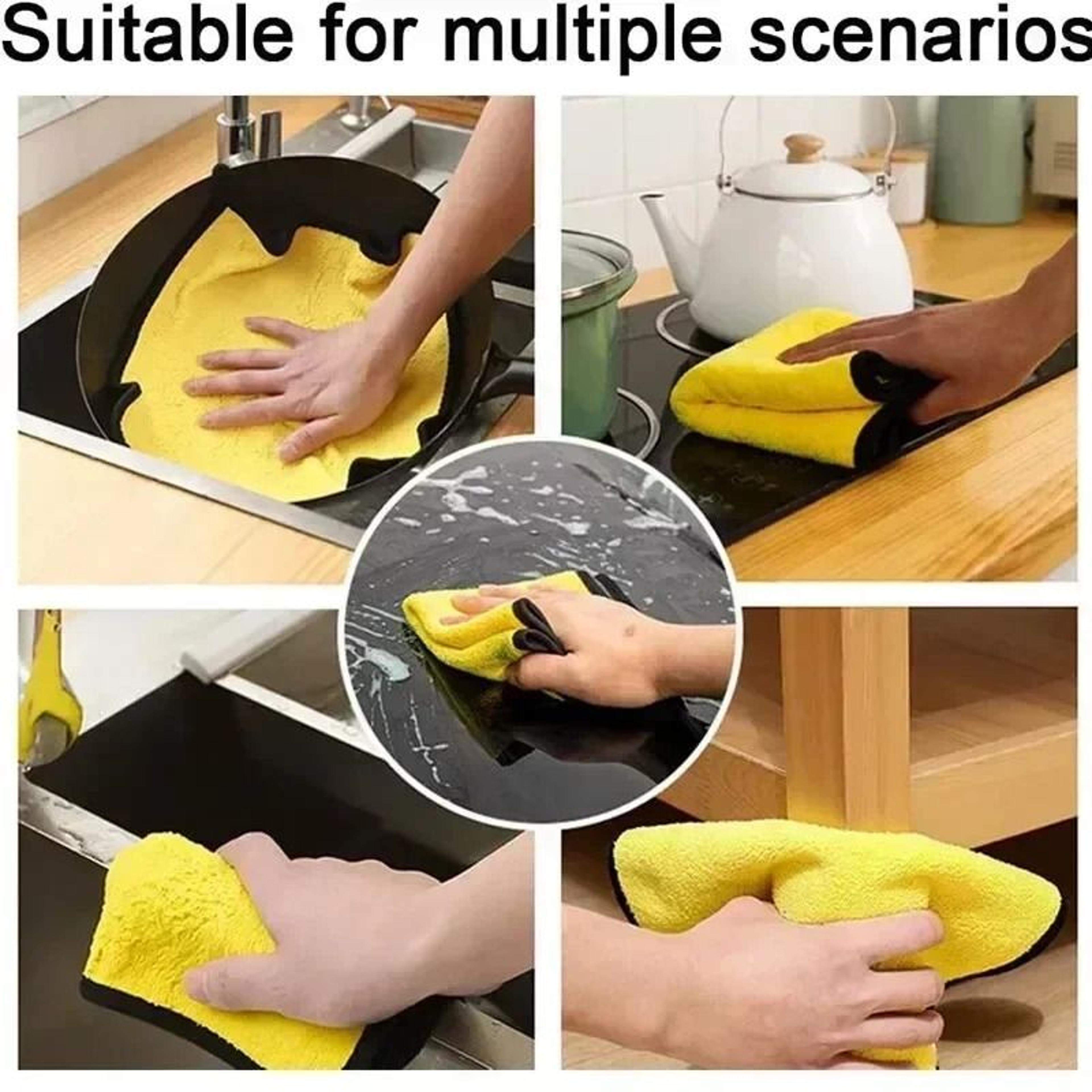Thick Microfiber Car Cleaning Towels Soft Drying Cloths 4