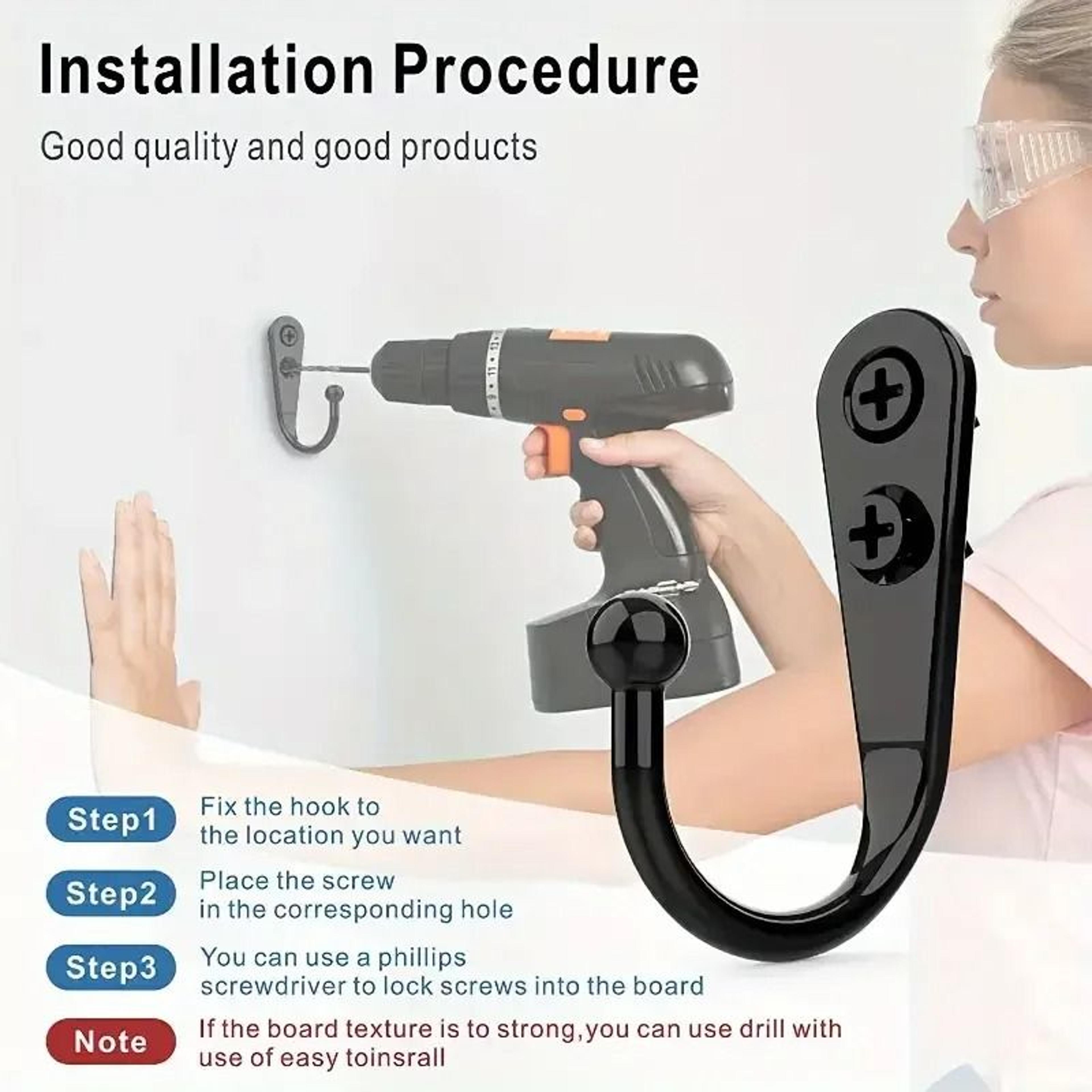 30 Set Wall Mounted Alloy Hooks With Screws 2