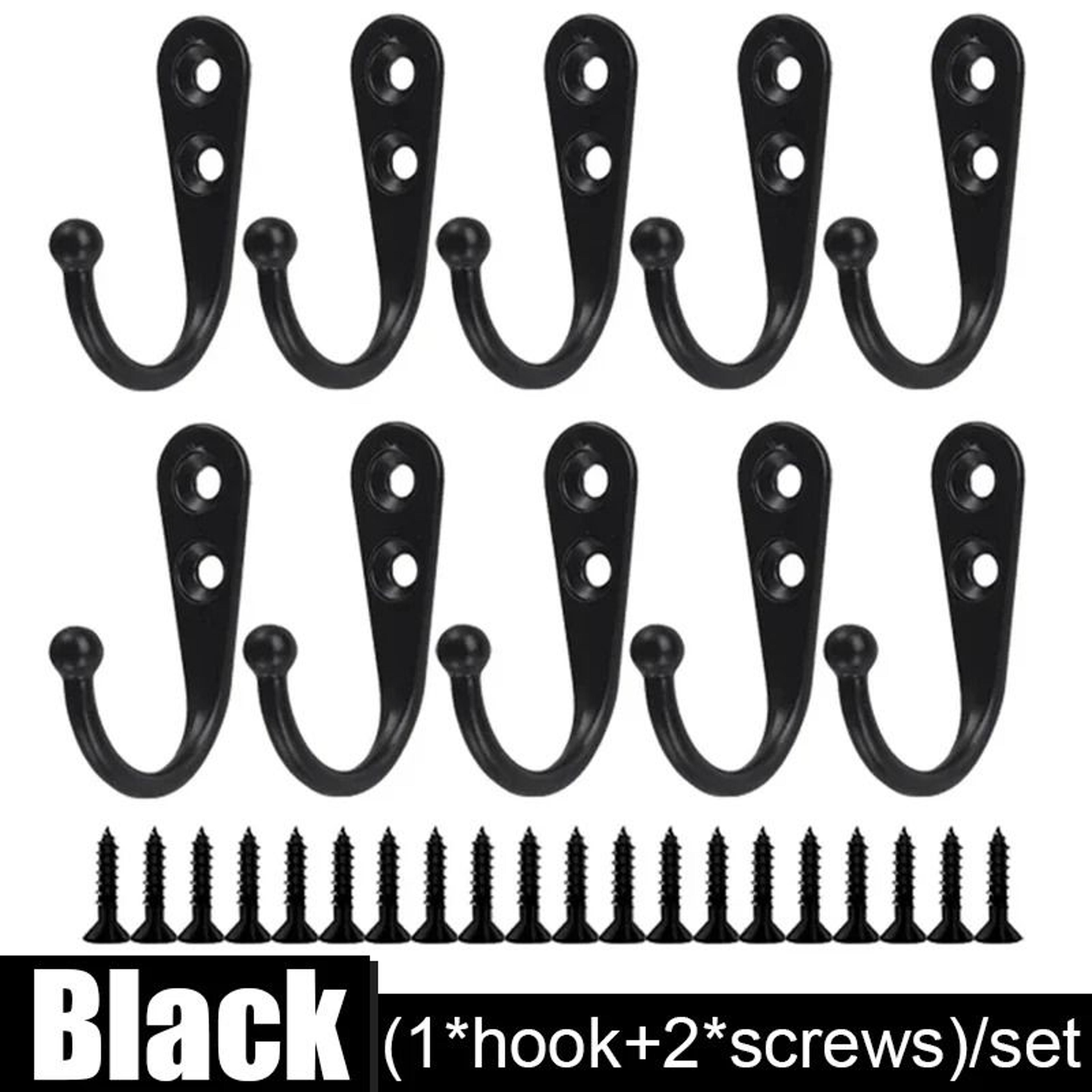 30 Set Wall Mounted Alloy Hooks With Screws 6