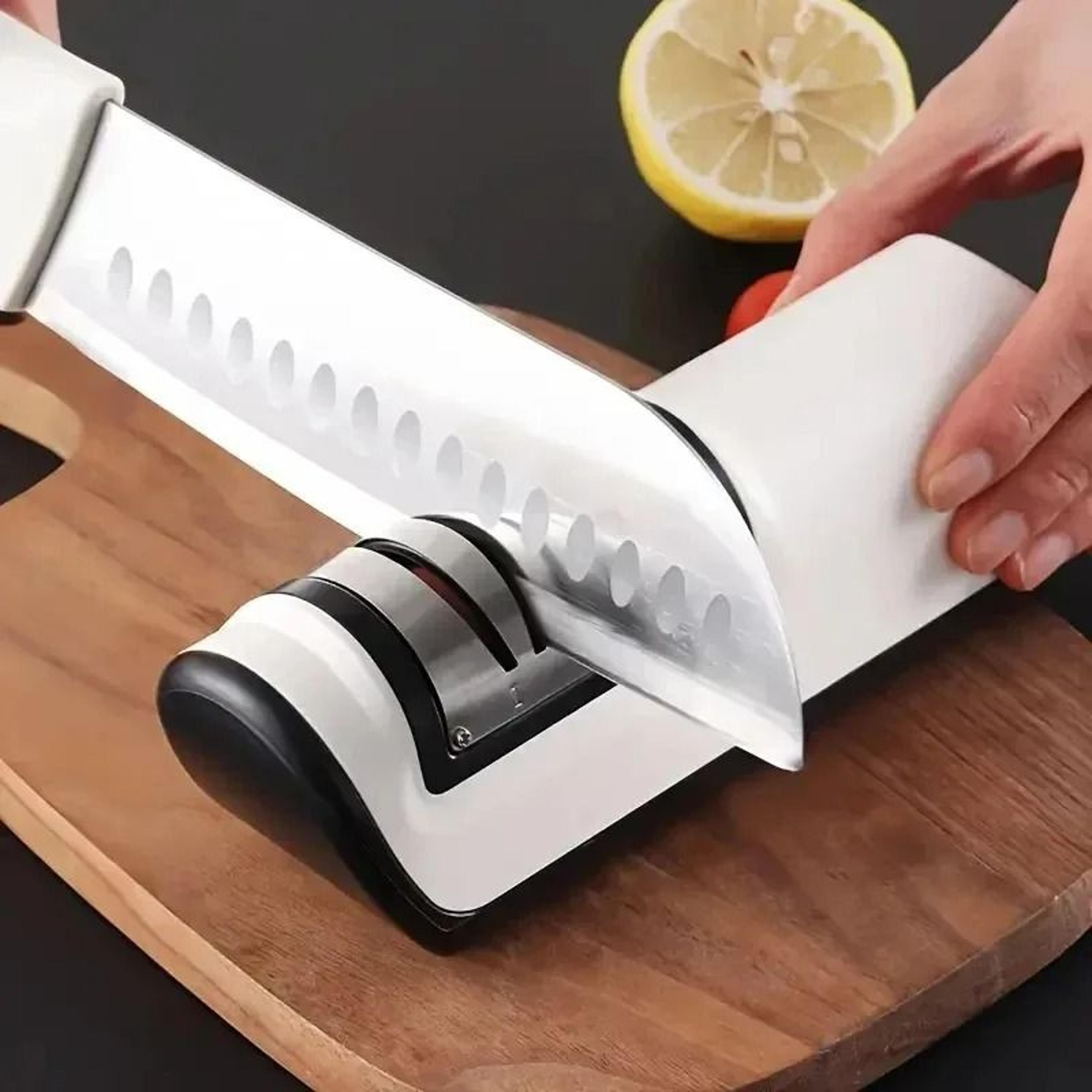 Electric Knife Sharpener Automatic 4 Gear Kitchen Blade Sharpener 0