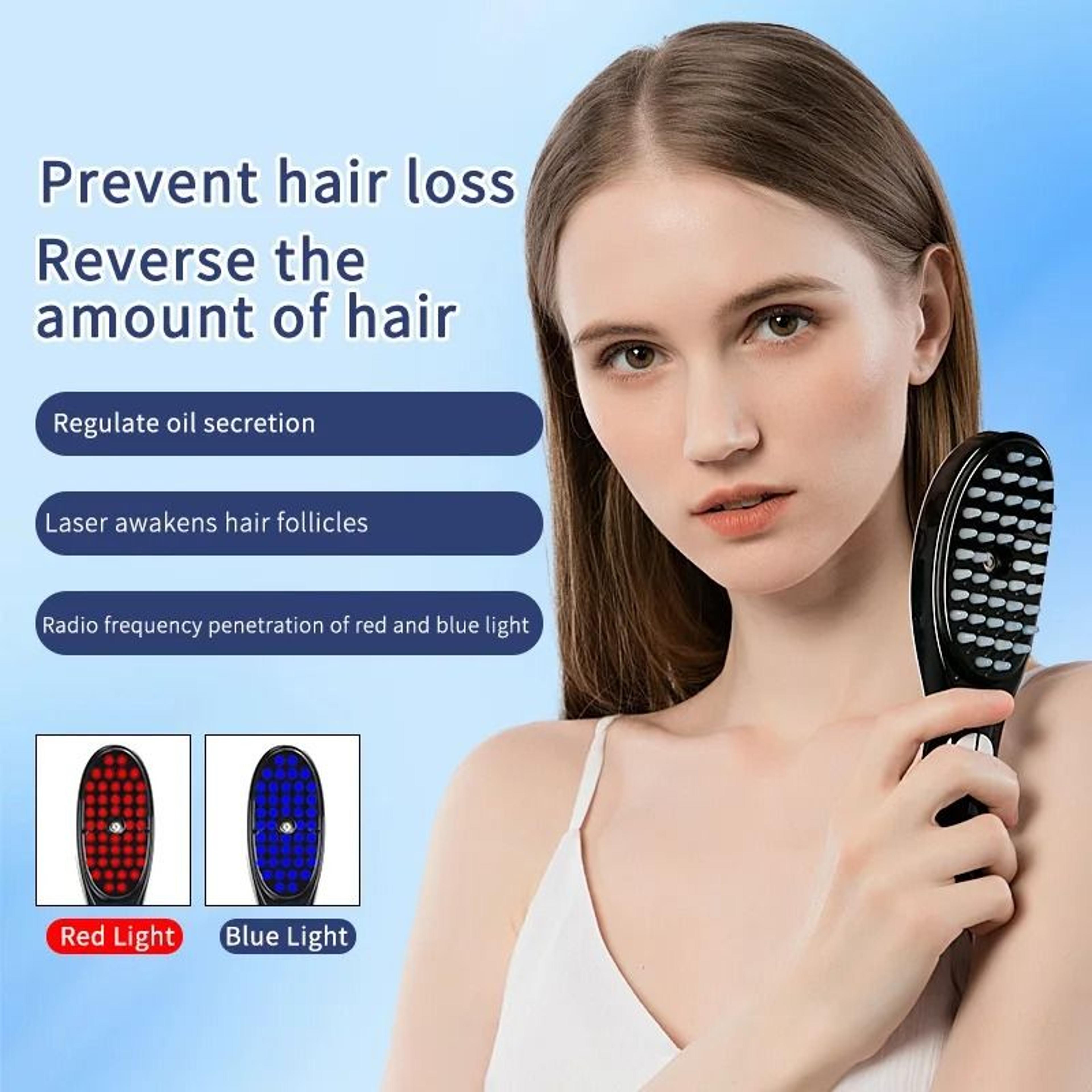 Electric Spray Massage Comb LED Scalp Massager Hair Care Brush 2