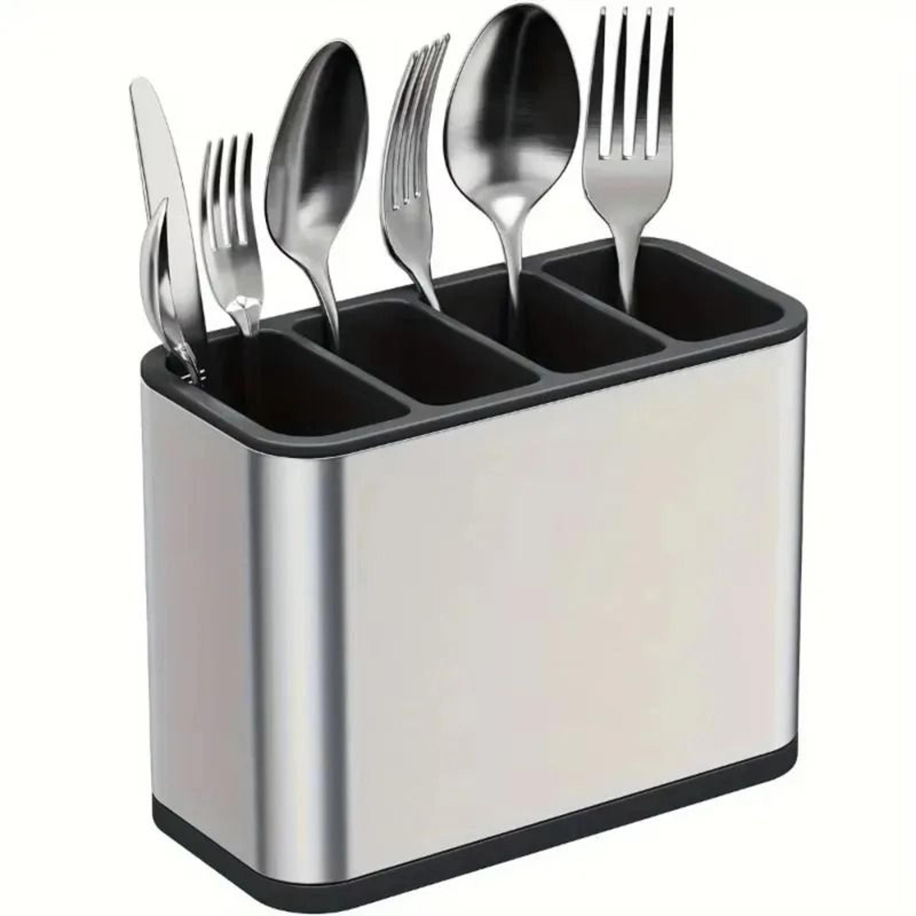 Stainless Steel Kitchen Utensil Storage Caddy 3