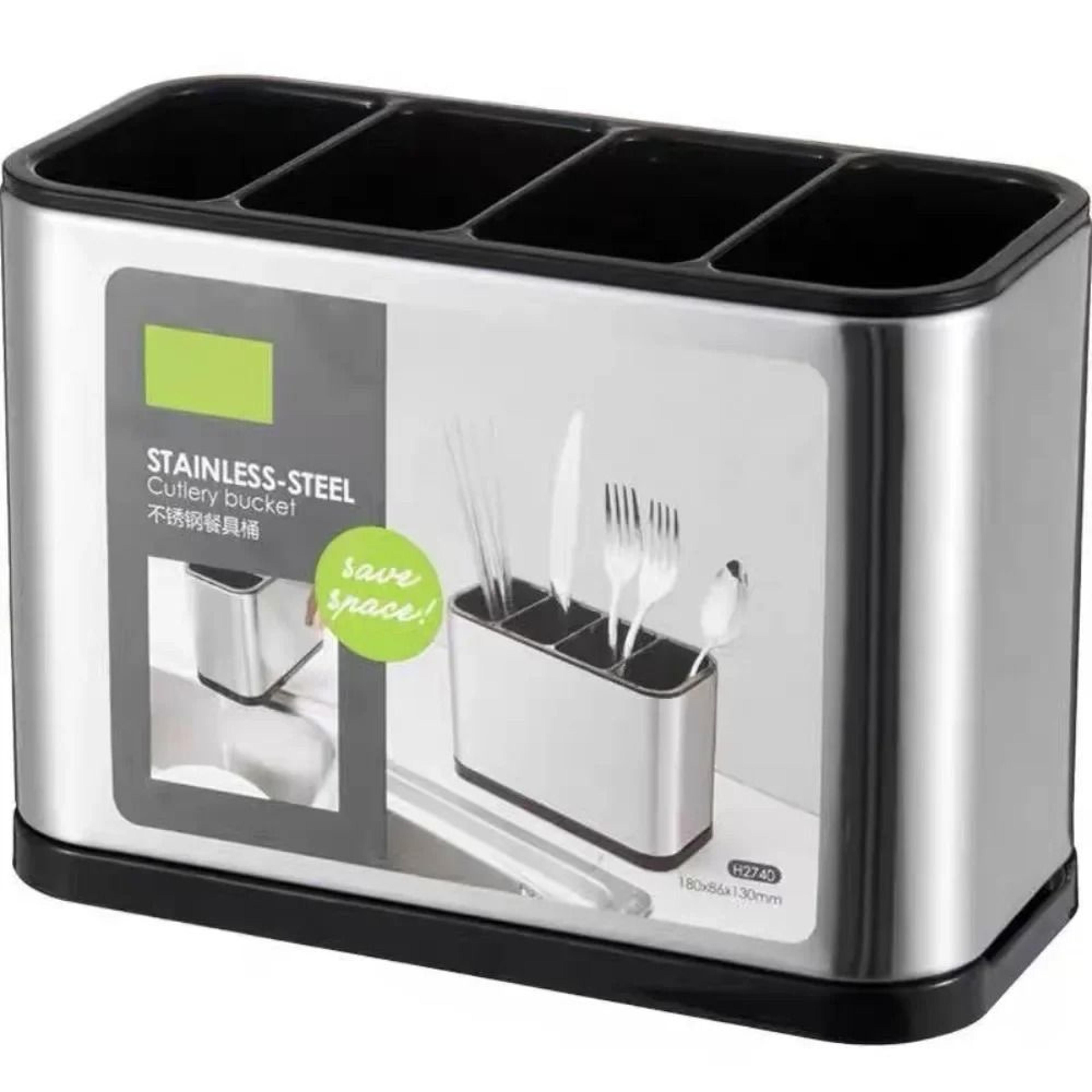 Stainless Steel Kitchen Utensil Storage Caddy 6