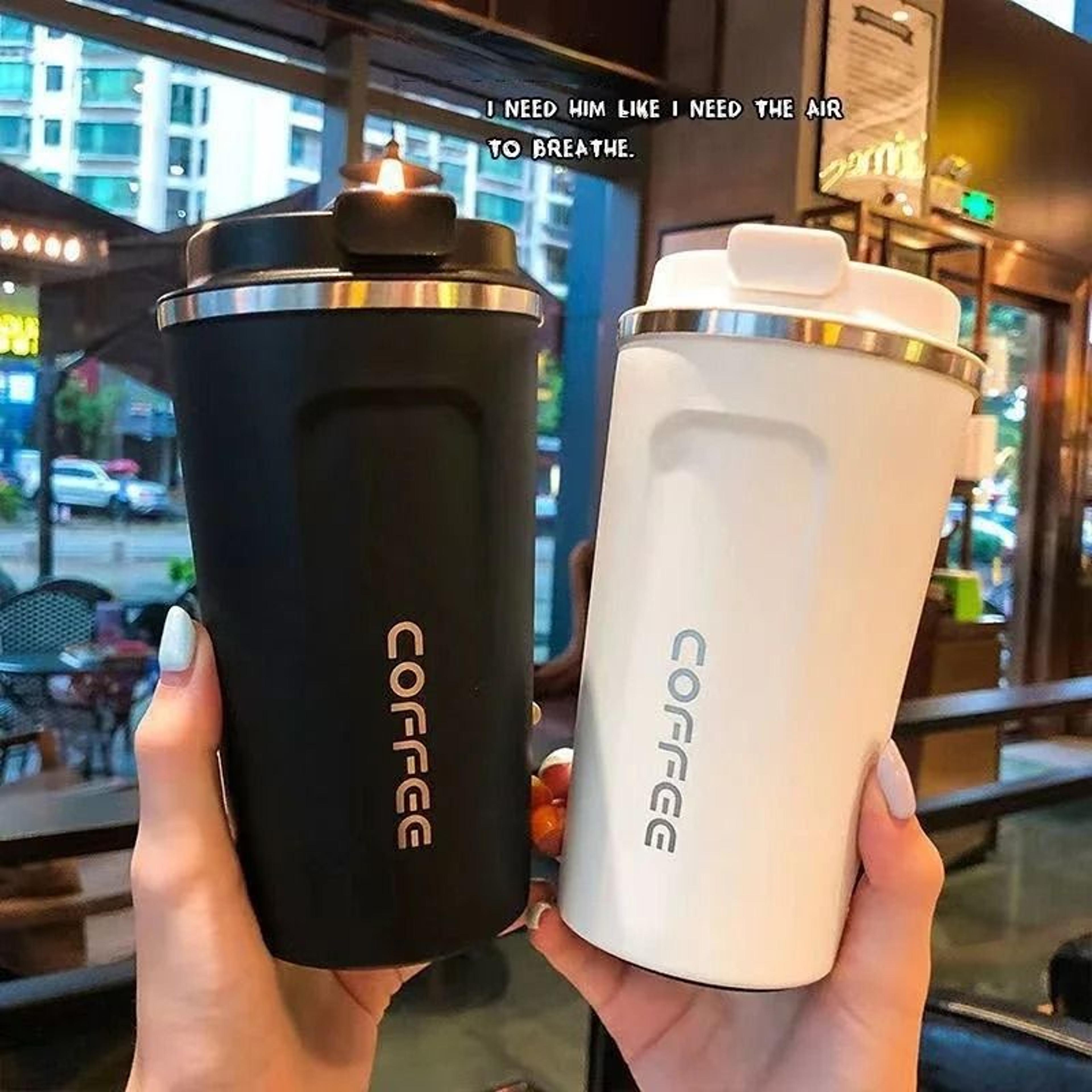 stainless steel leakproof travel coffee mug