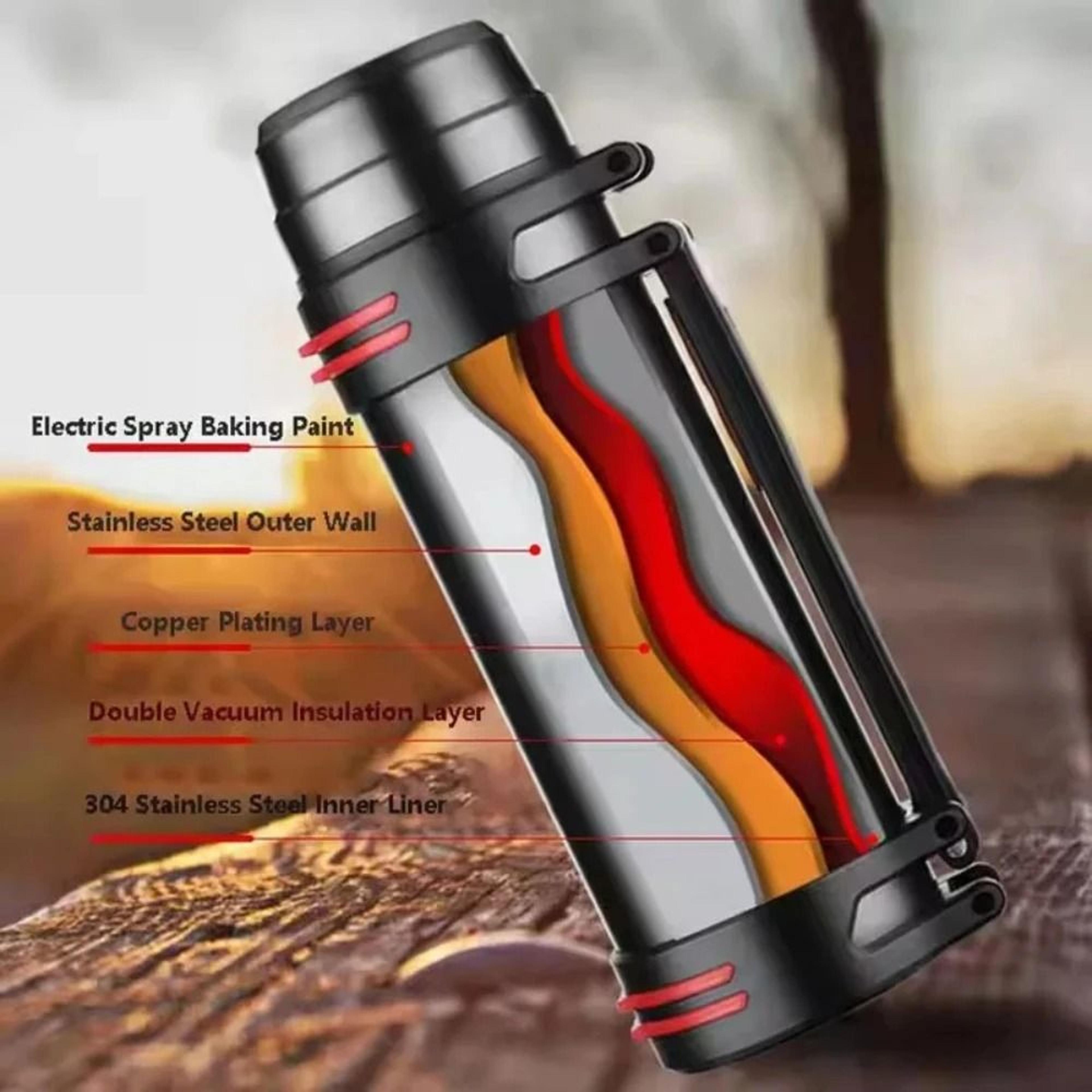 Large Stainless Steel Vacuum Thermos Bottle 3