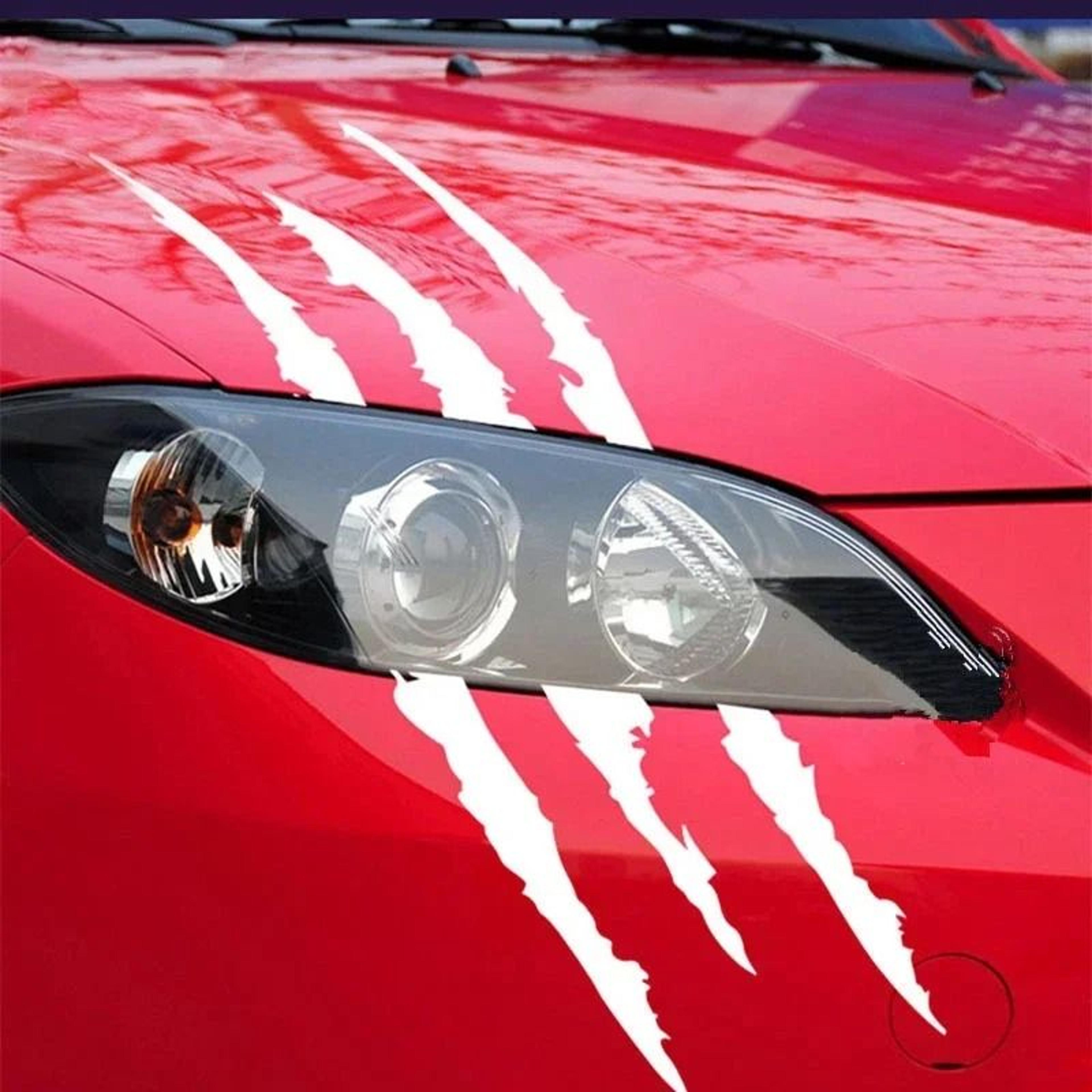 Universal Ghost Claw Reflective Headlight Stickers Creative Car Lamp Decals 6