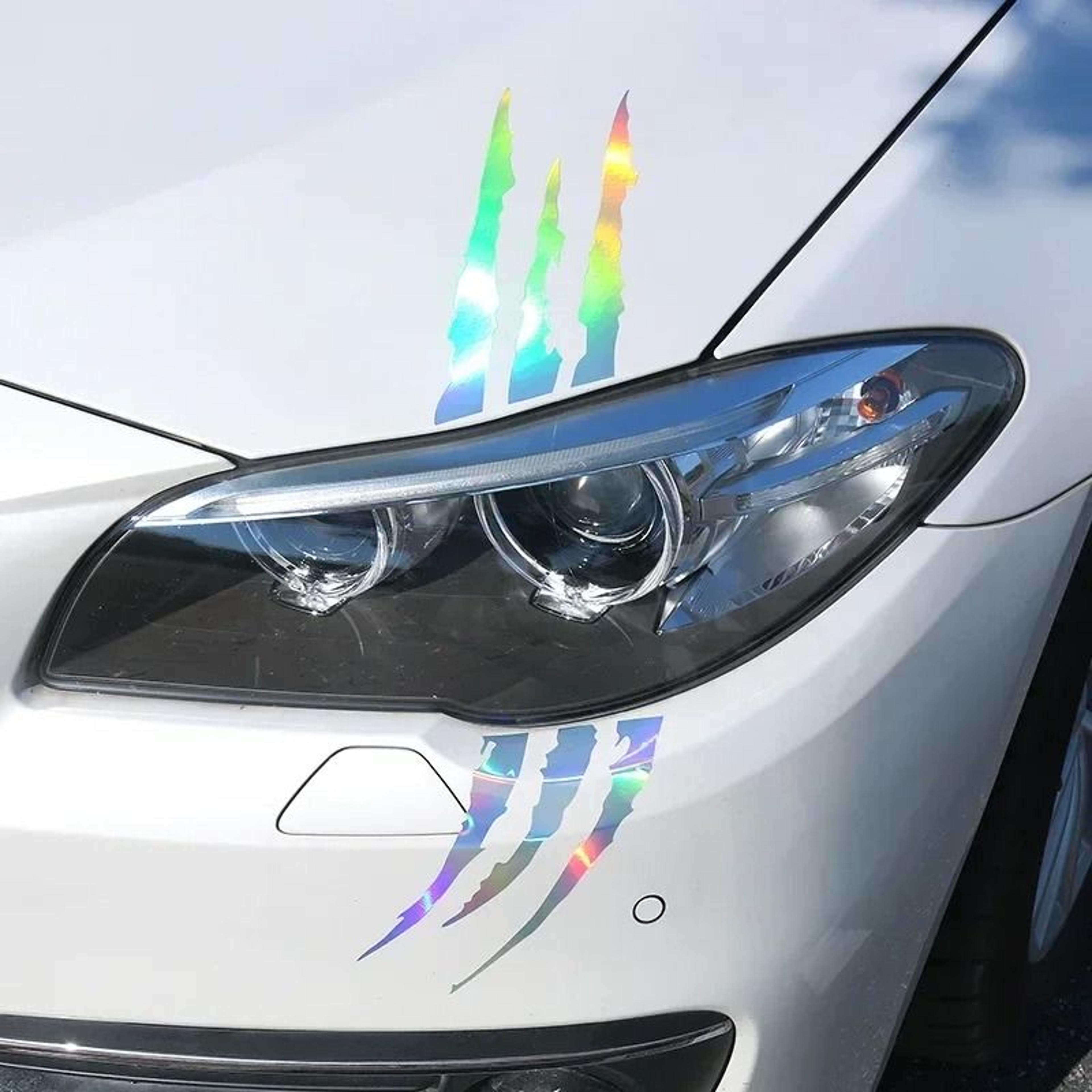 Universal Ghost Claw Reflective Headlight Stickers Creative Car Lamp Decals 8
