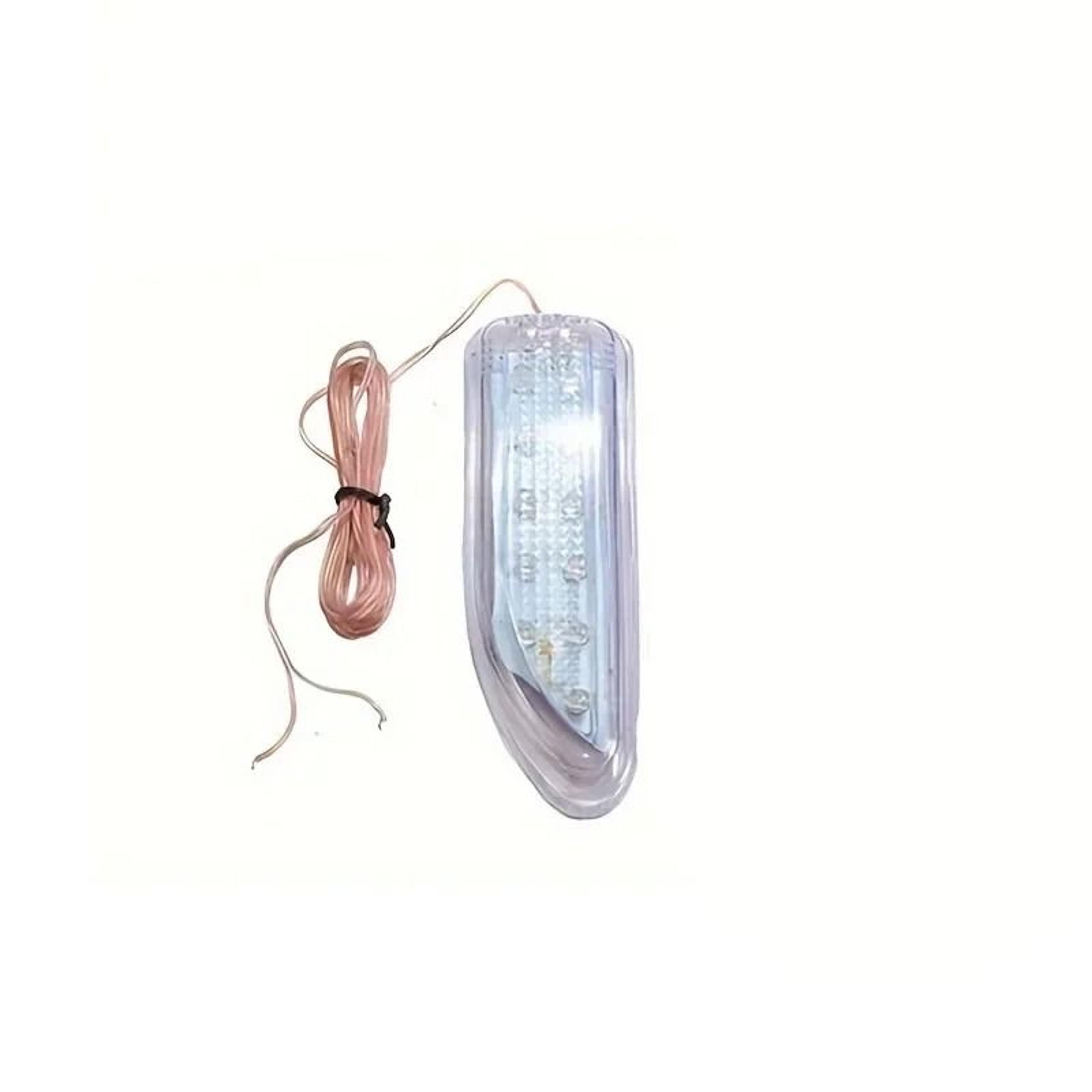 Universal Double Row Amber LED Side Mirror Turn Signal Light Set 2 Pieces 6