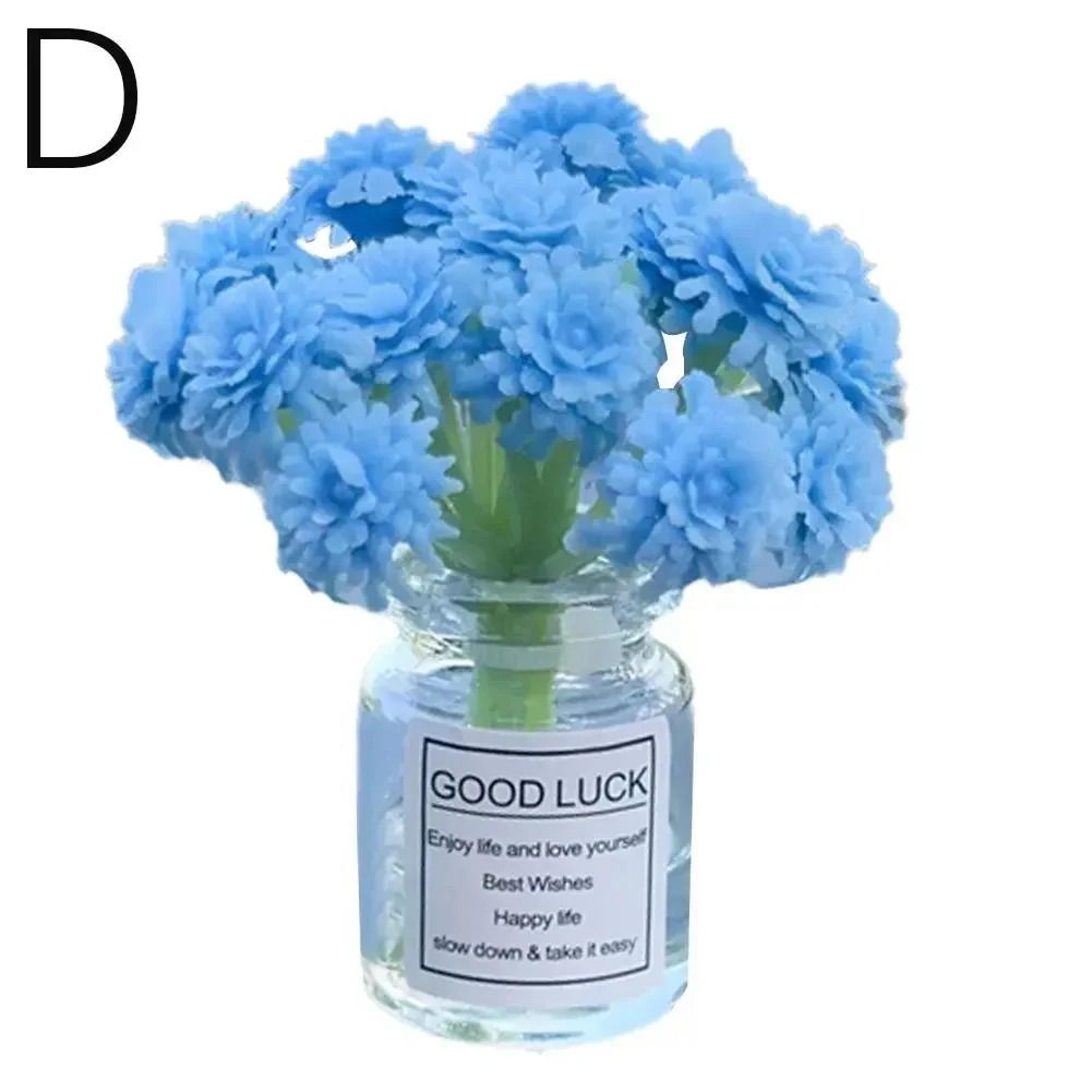 Mini Vase Car Air Vent Aromatherapy Diffuser Clip With Simulated Flowers 10