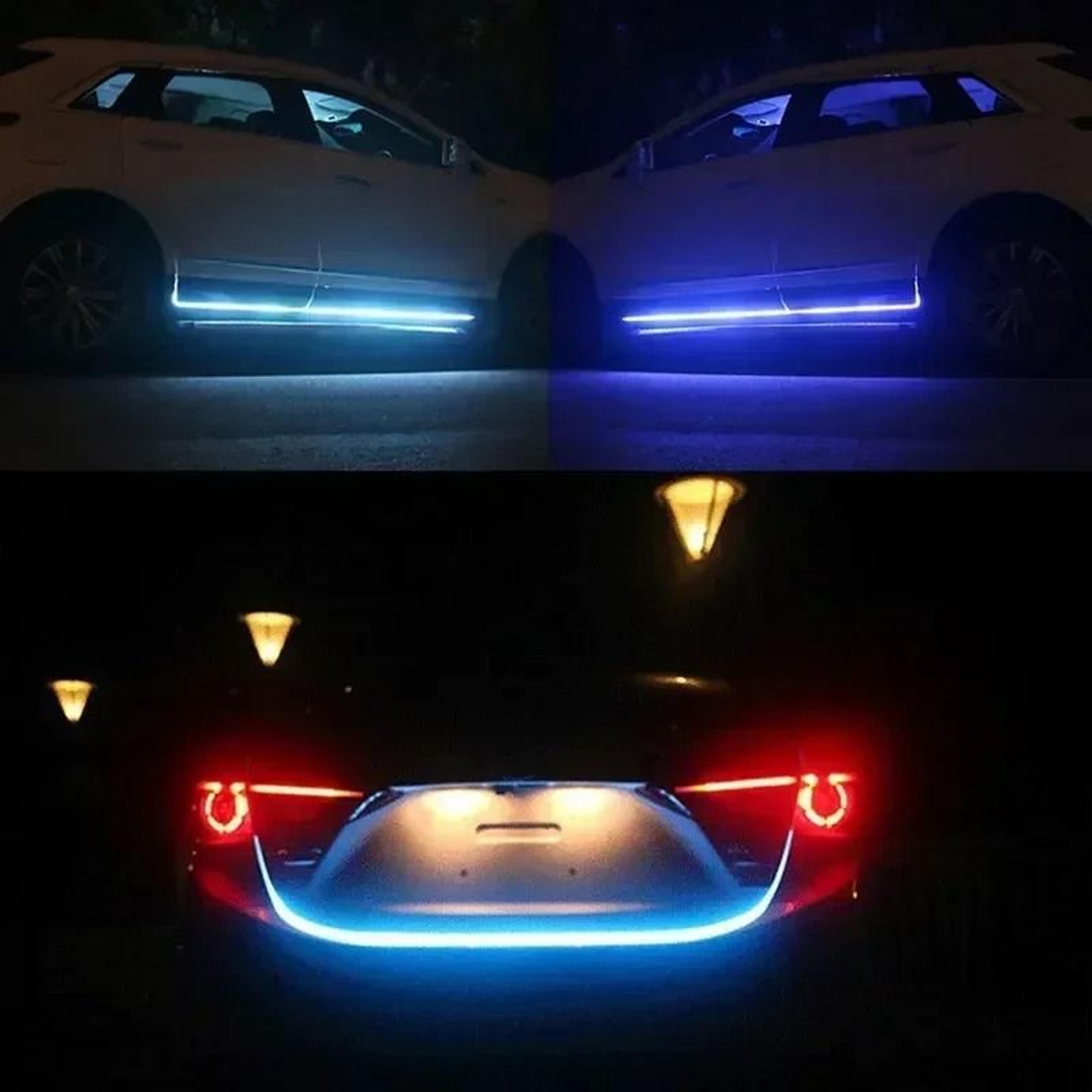 Dynamic LED Car Hood Light Strip With Startup Scan Daytime Running Light 2