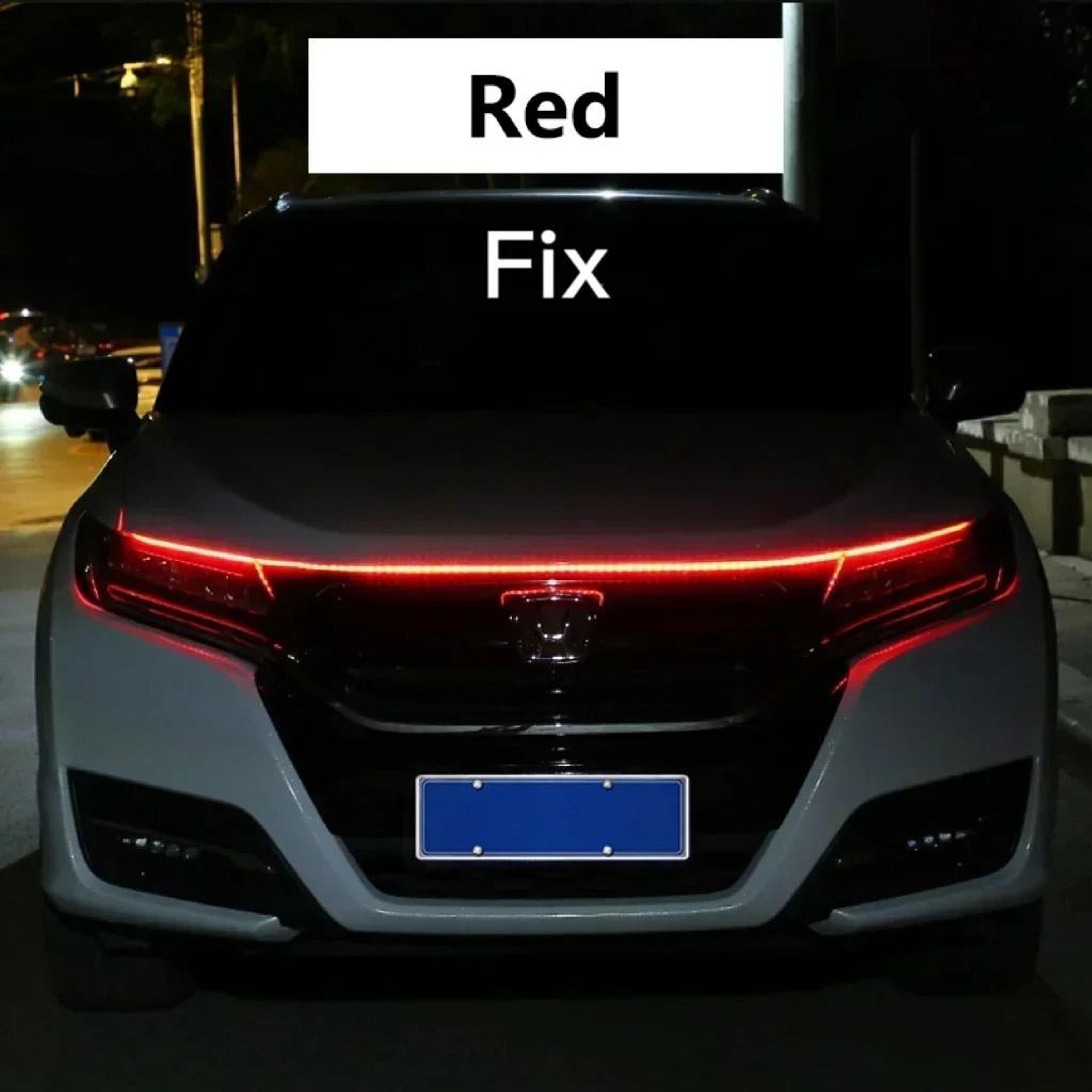 Dynamic LED Car Hood Light Strip With Startup Scan Daytime Running Light 6