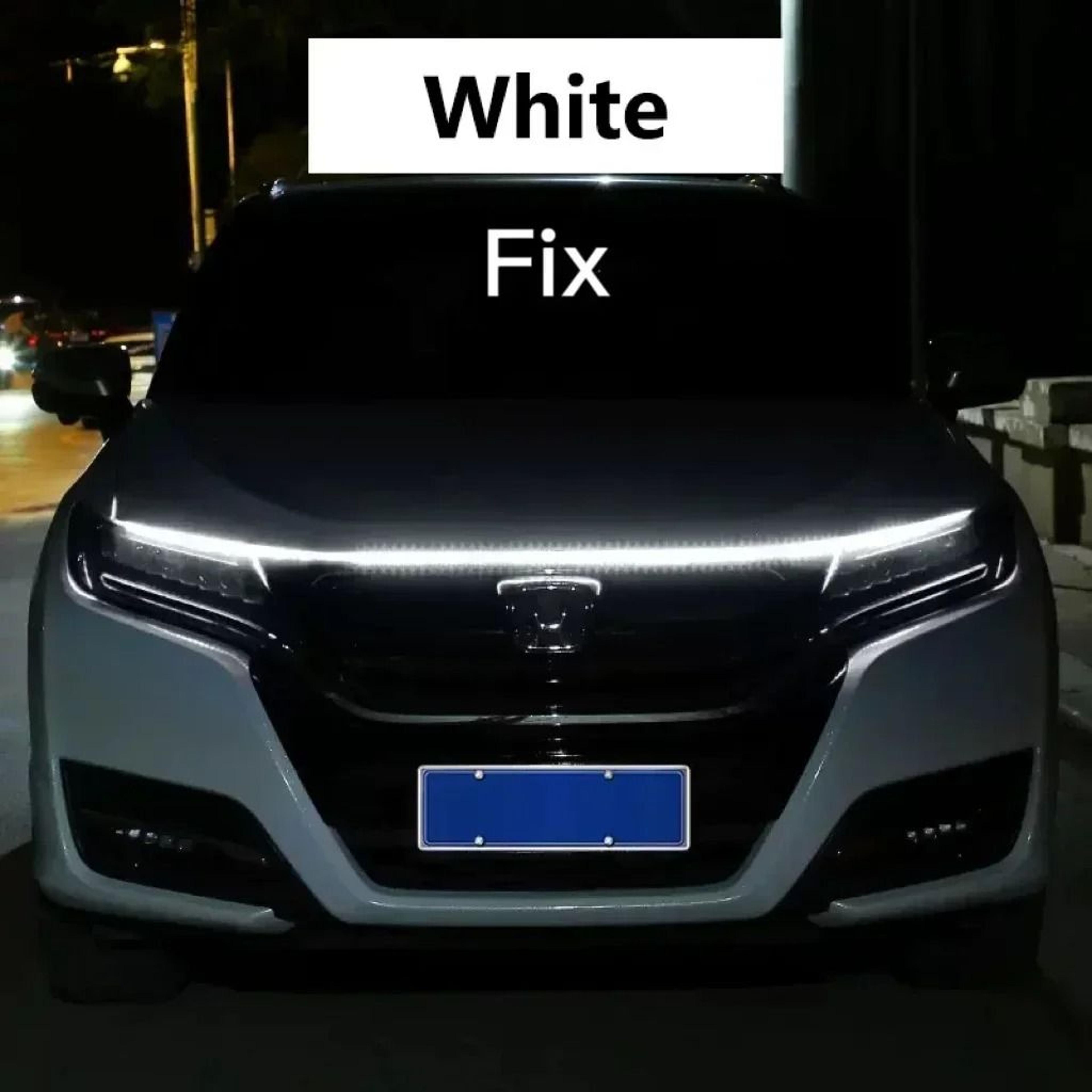 Dynamic LED Car Hood Light Strip With Startup Scan Daytime Running Light 8