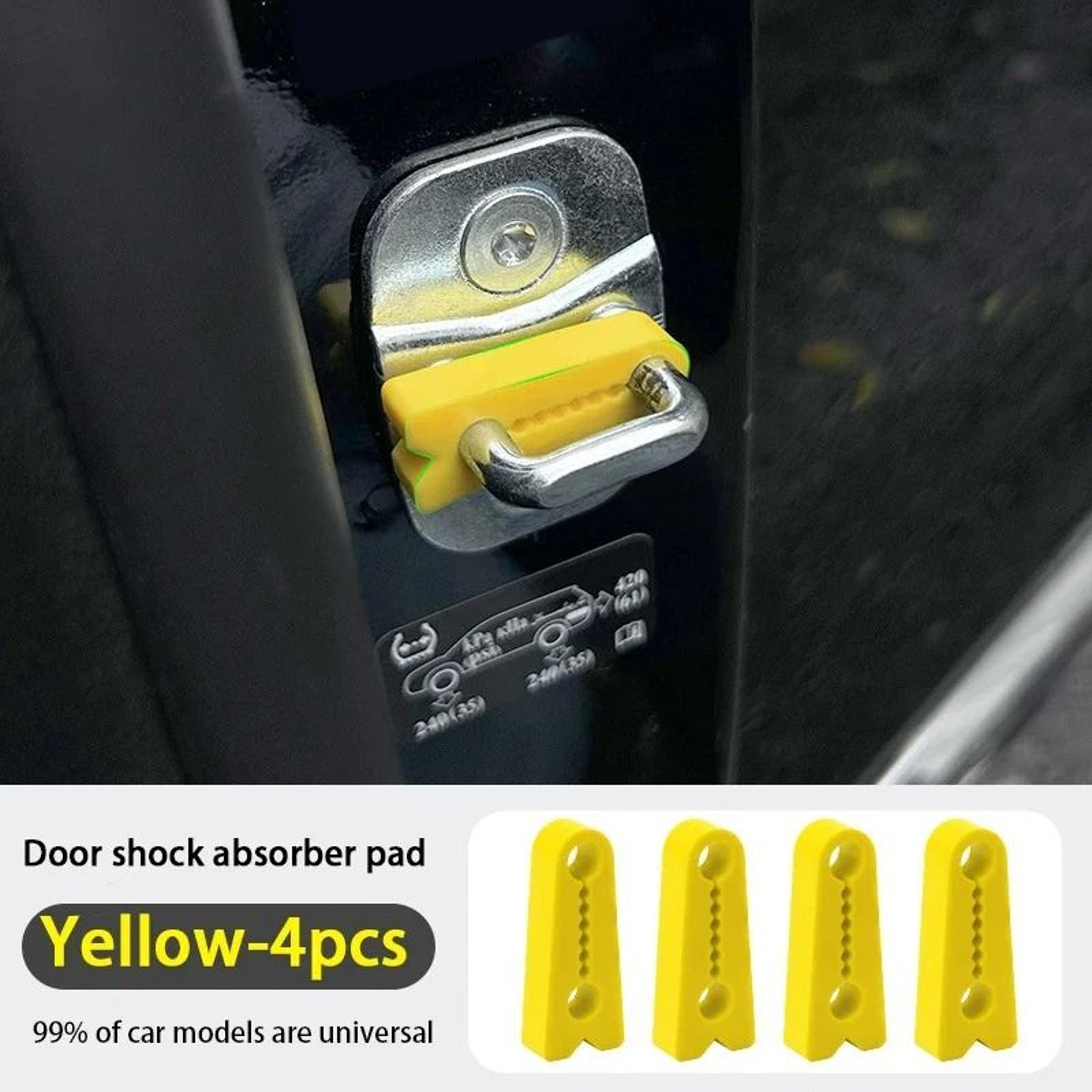 Silicone Car Door Lock Protector Covers Shock Absorbing Anti Collision Pads 10