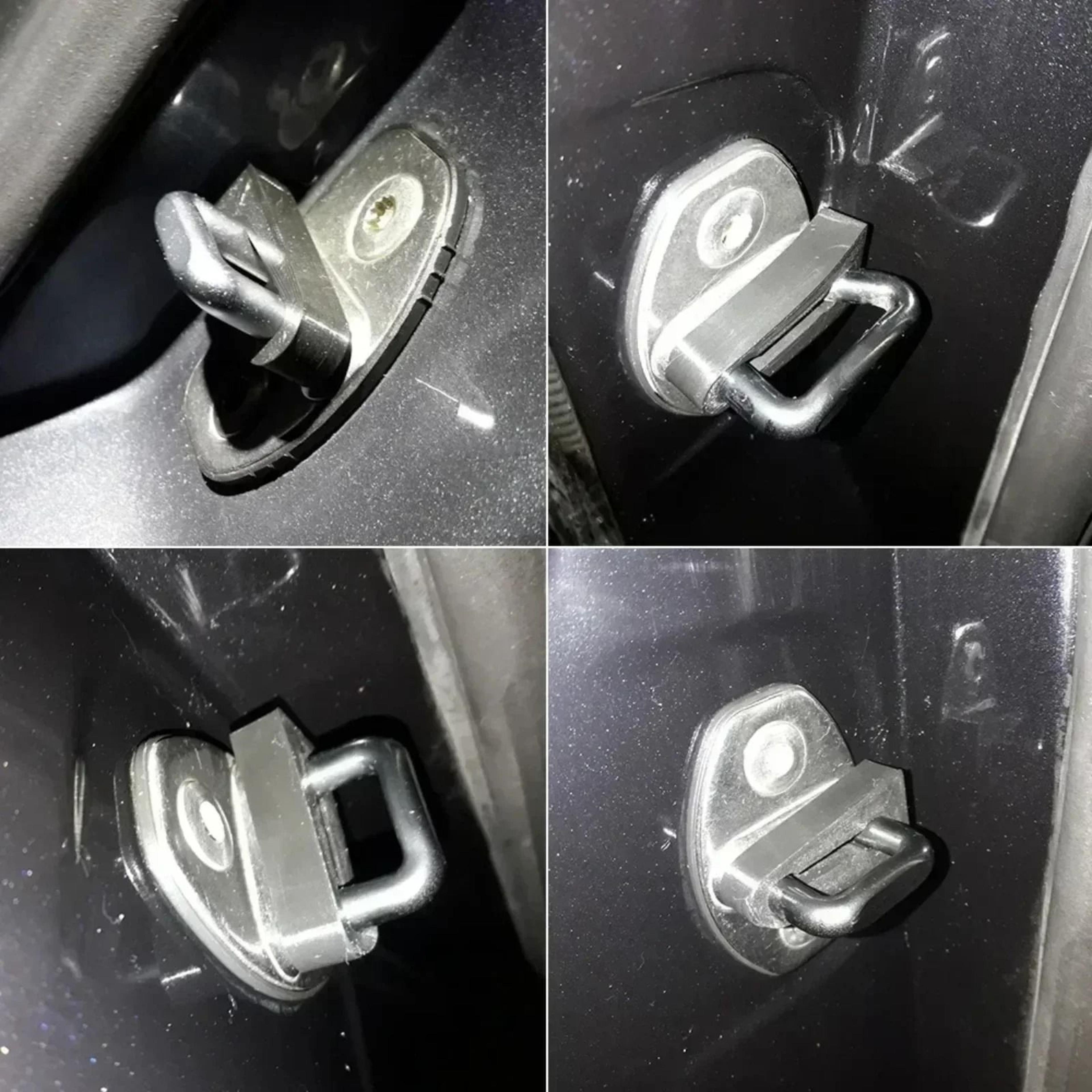 Silicone Car Door Lock Protector Covers Shock Absorbing Anti Collision Pads 2