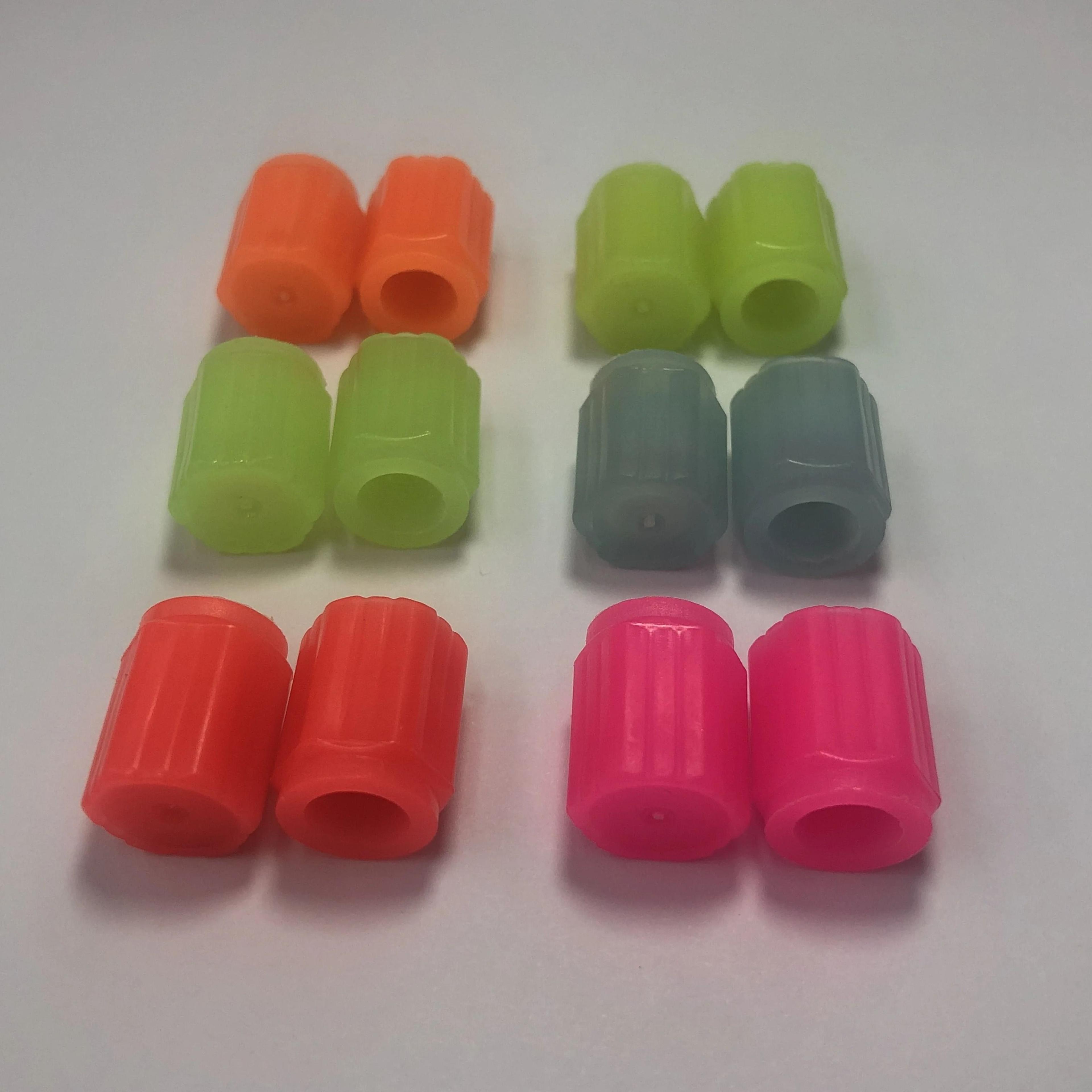 Glow In The Dark Hexagonal Tire Valve Stem Caps For Cars Motorcycles And Bicycles 2