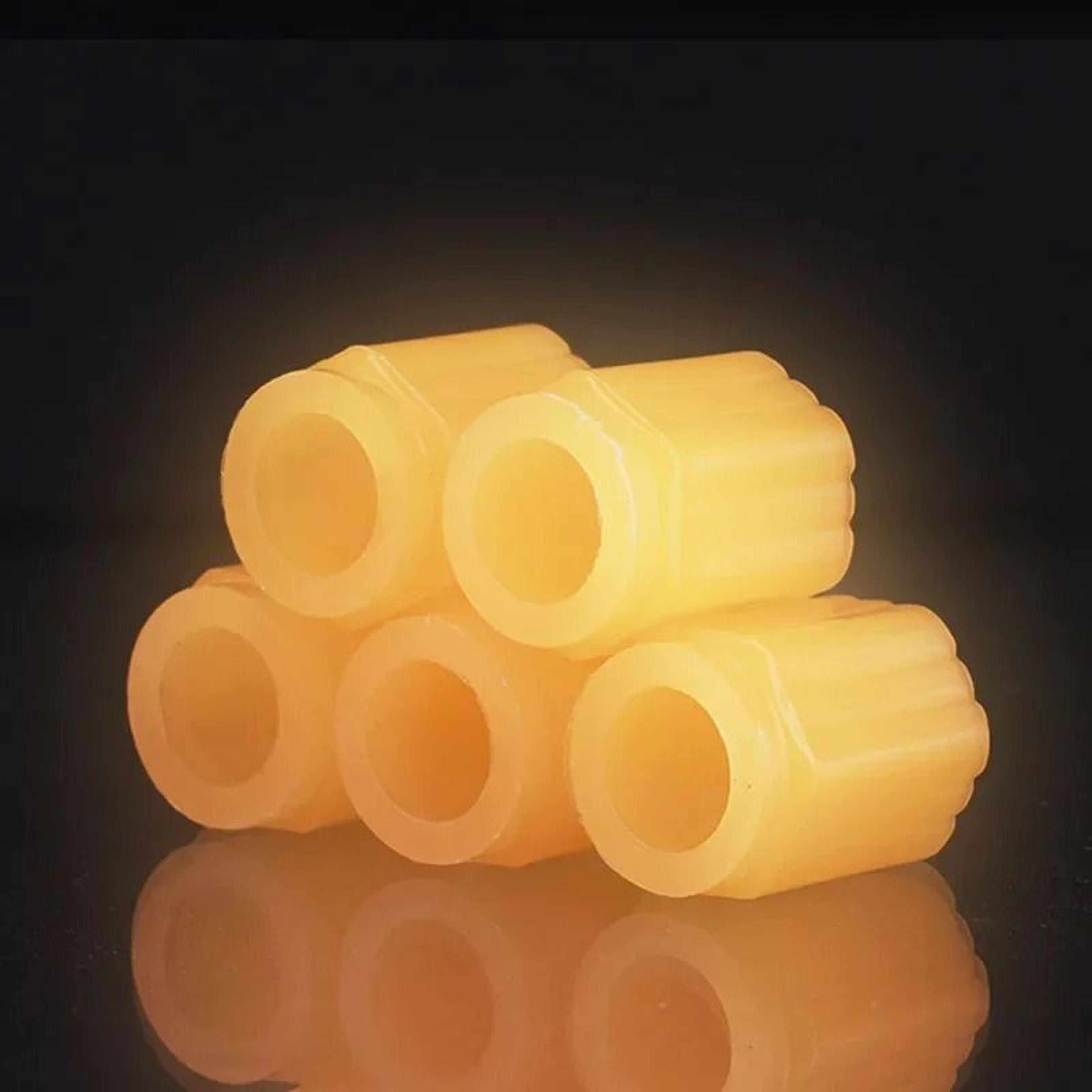 Glow In The Dark Hexagonal Tire Valve Stem Caps For Cars Motorcycles And Bicycles 11