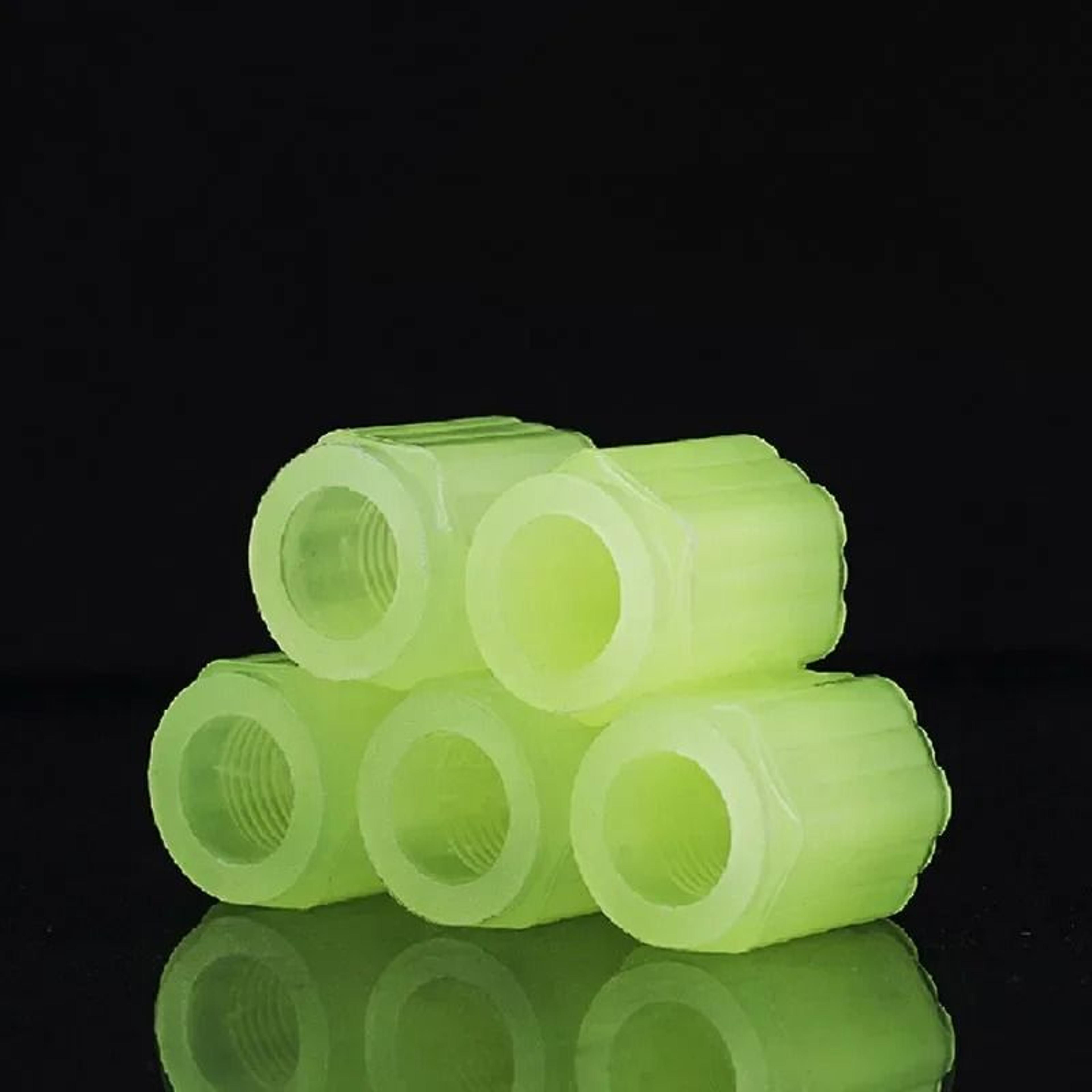Glow In The Dark Hexagonal Tire Valve Stem Caps For Cars Motorcycles And Bicycles 7