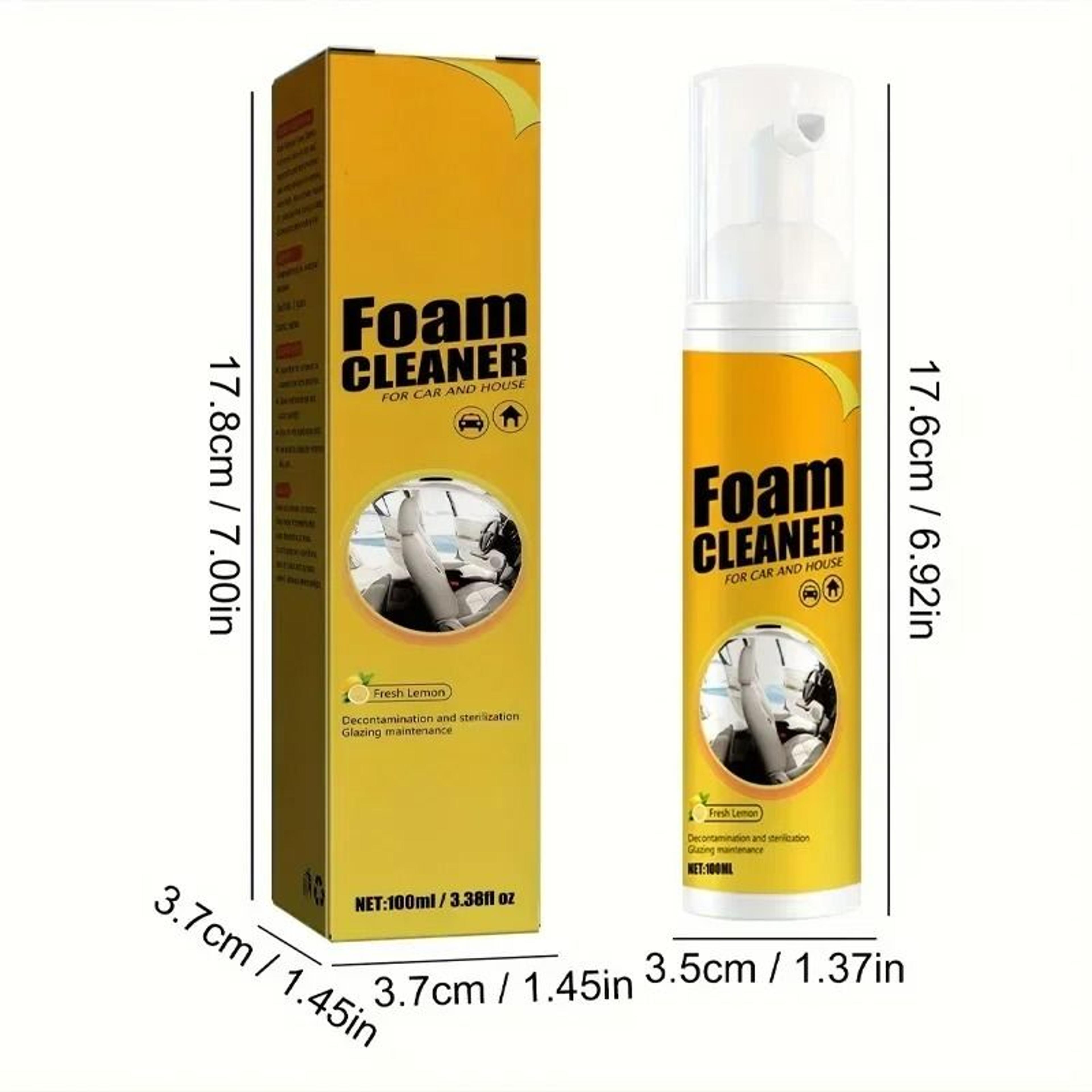 Multi Surface Foam Cleaner For Car Interior Leather Plastic Vinyl And Fabric 3