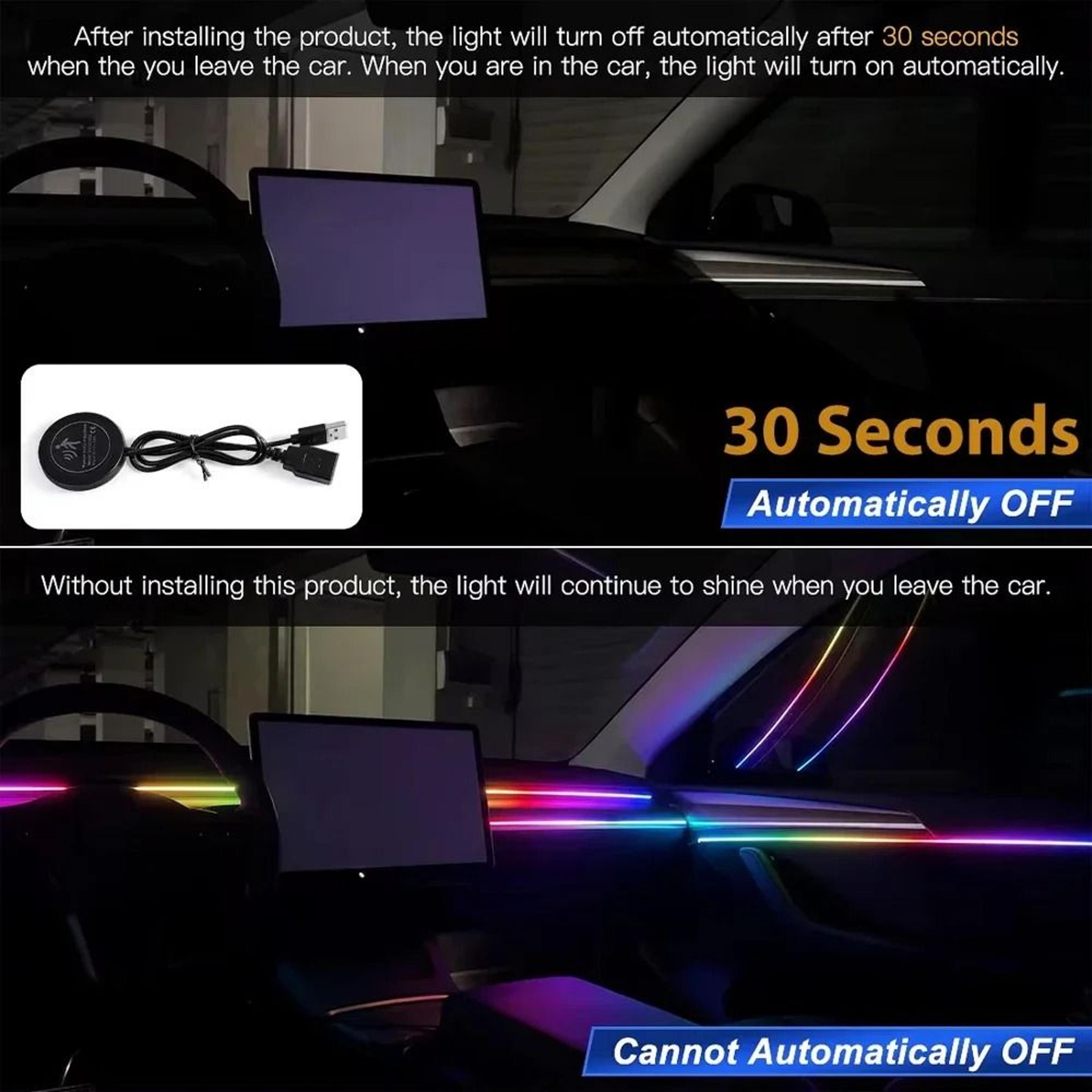 Tesla Dashboard Ambient Light USB Power Module With Auto Shut Off 2