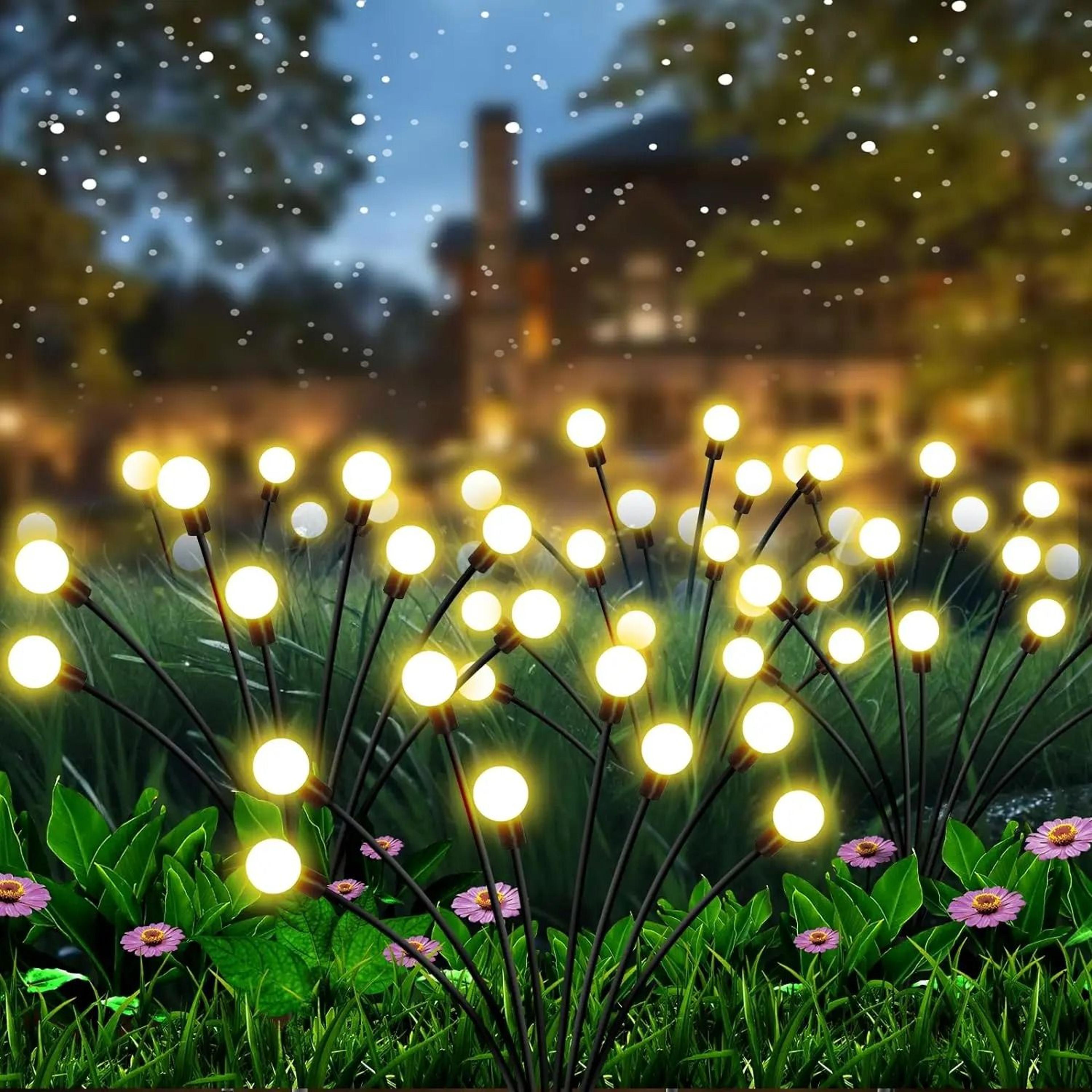 Solar Swaying Firefly Stake Lights For Garden Pathway And Landscape Decor 6