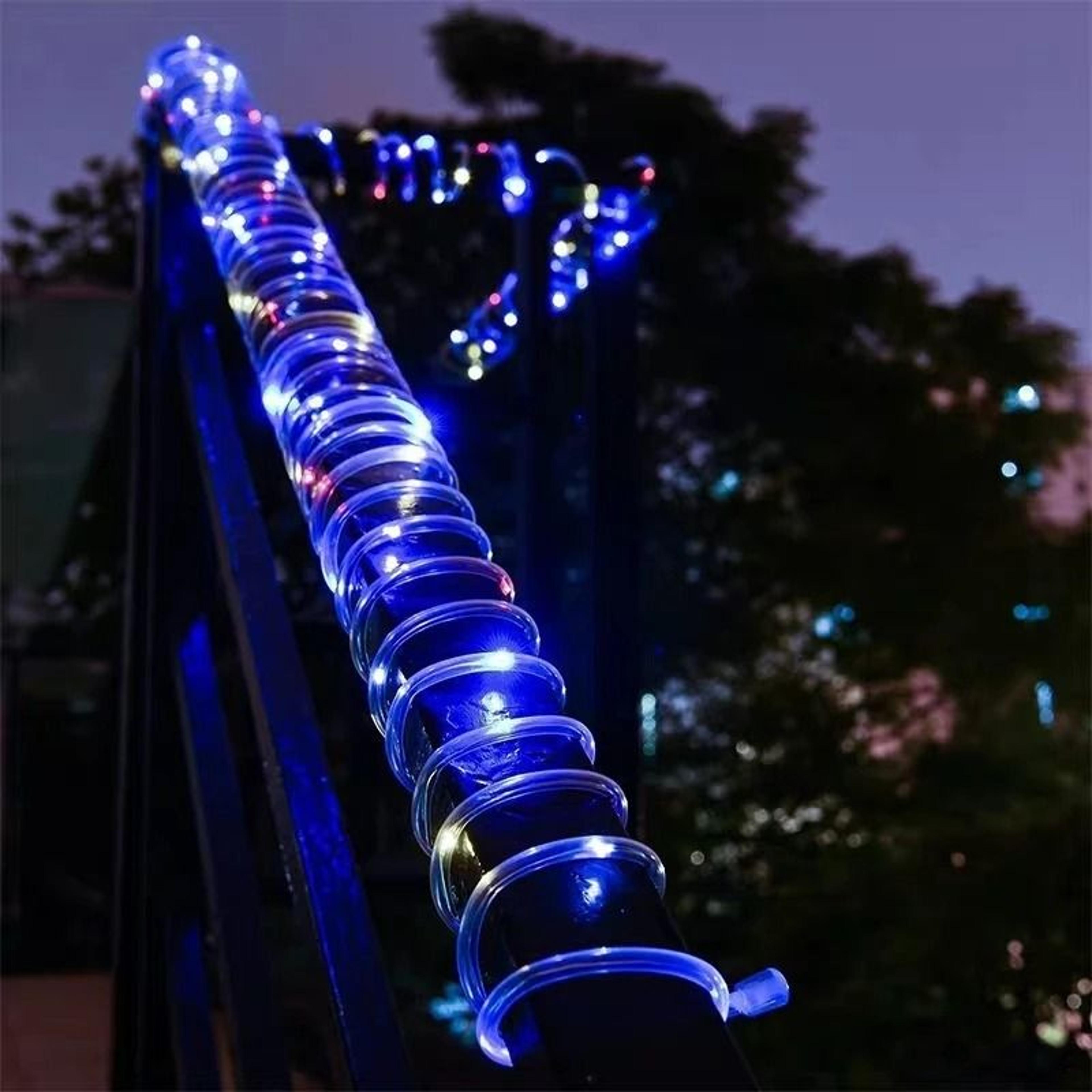 Solar LED Rope Lights Waterproof Outdoor String Lights With 8 Lighting Modes 8