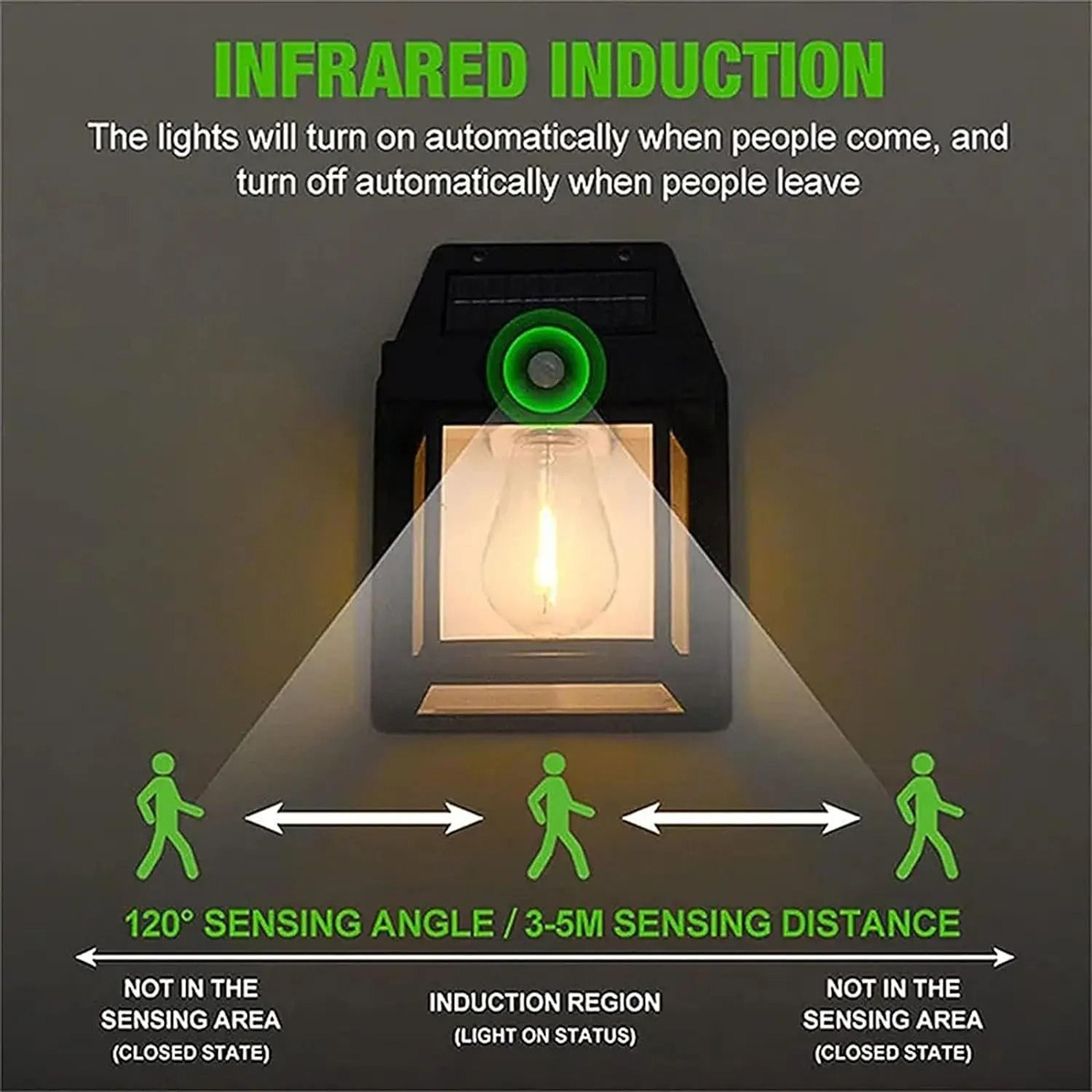 Solar LED Wall Light With Motion Sensor Waterproof Outdoor Security Lamp 4