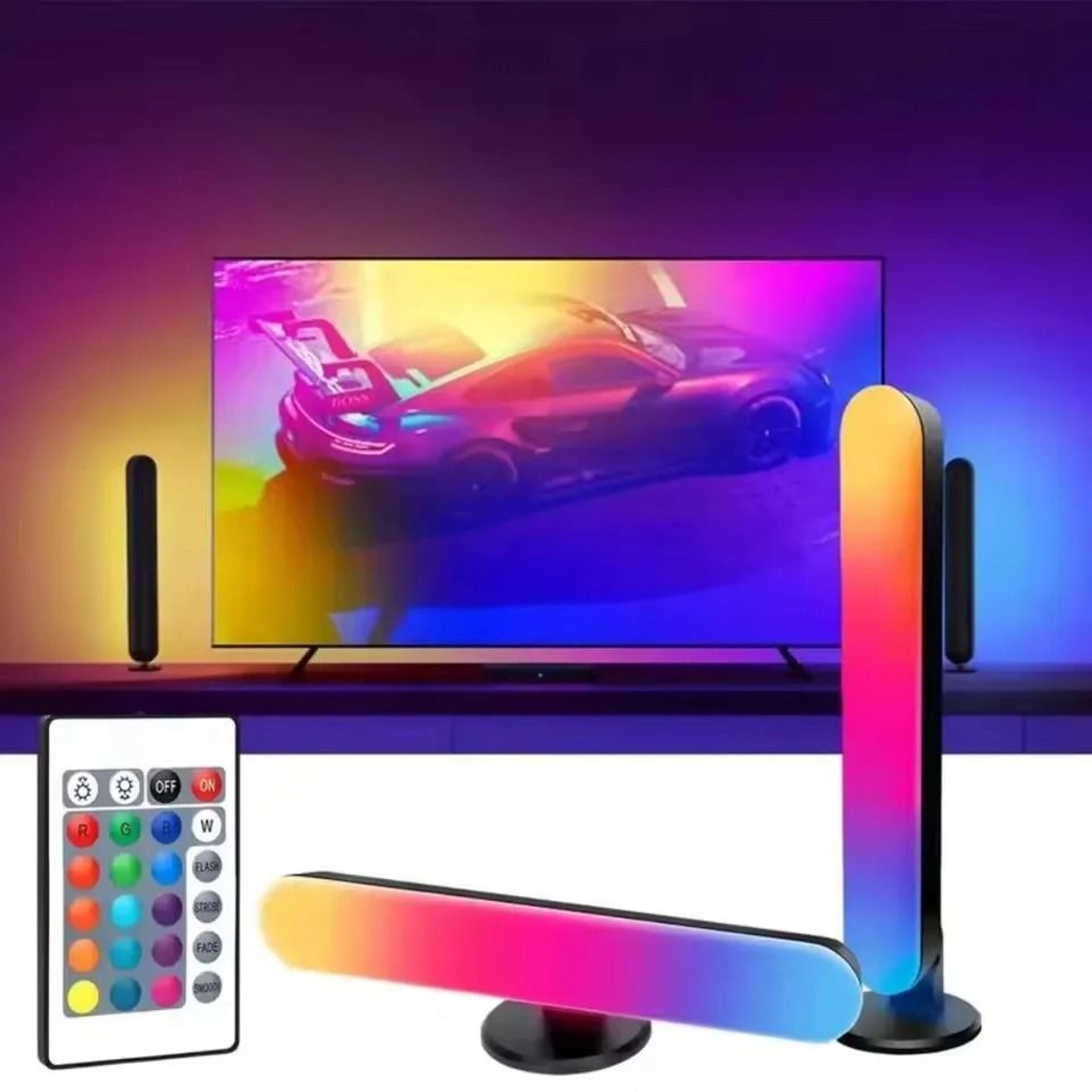 rgb music rhythm light bar usb rechargeable sound activated desktop ambient lamp