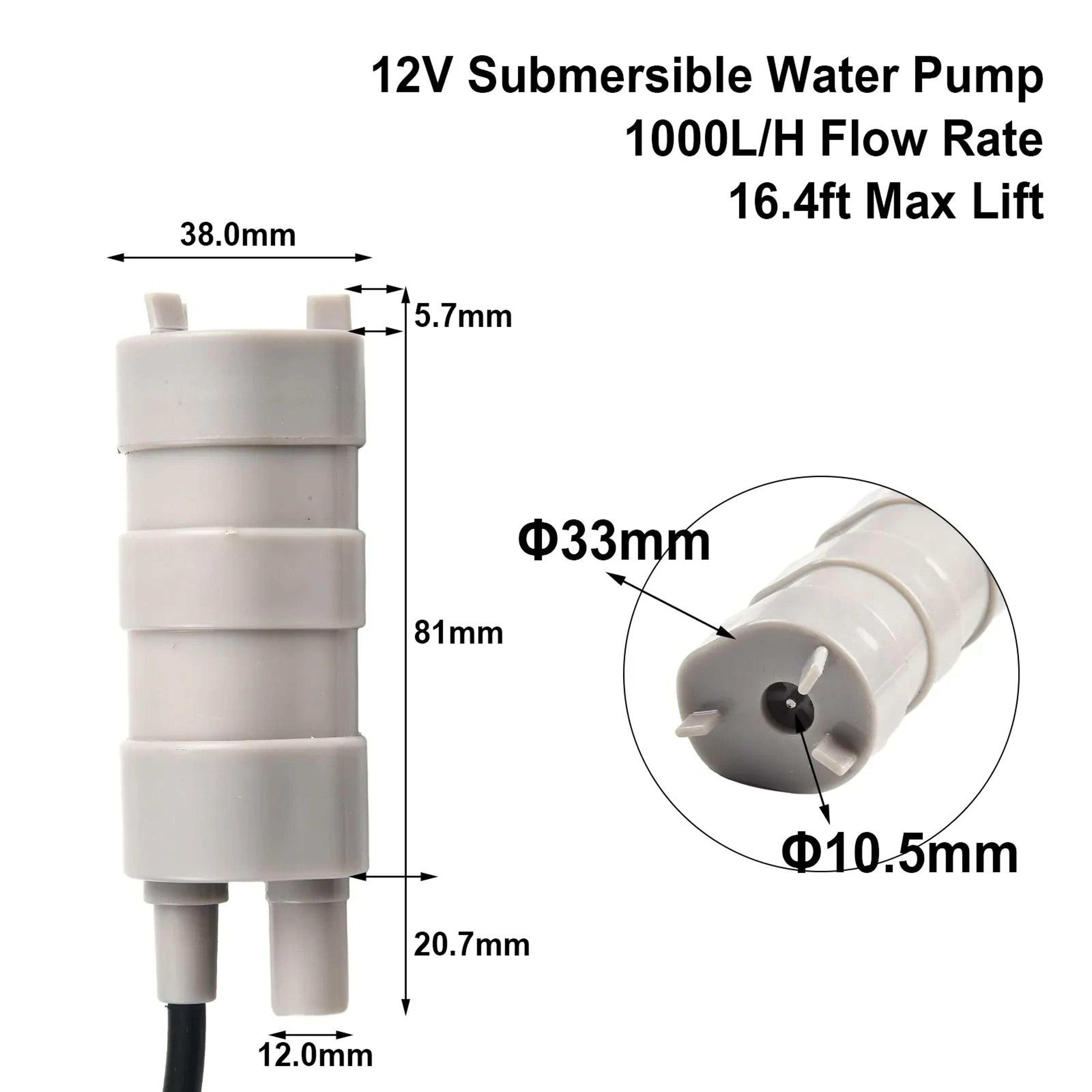 12V Submersible Water Pump High Flow Multifunction Pump For Garden Lawn  RV Water Systems 0
