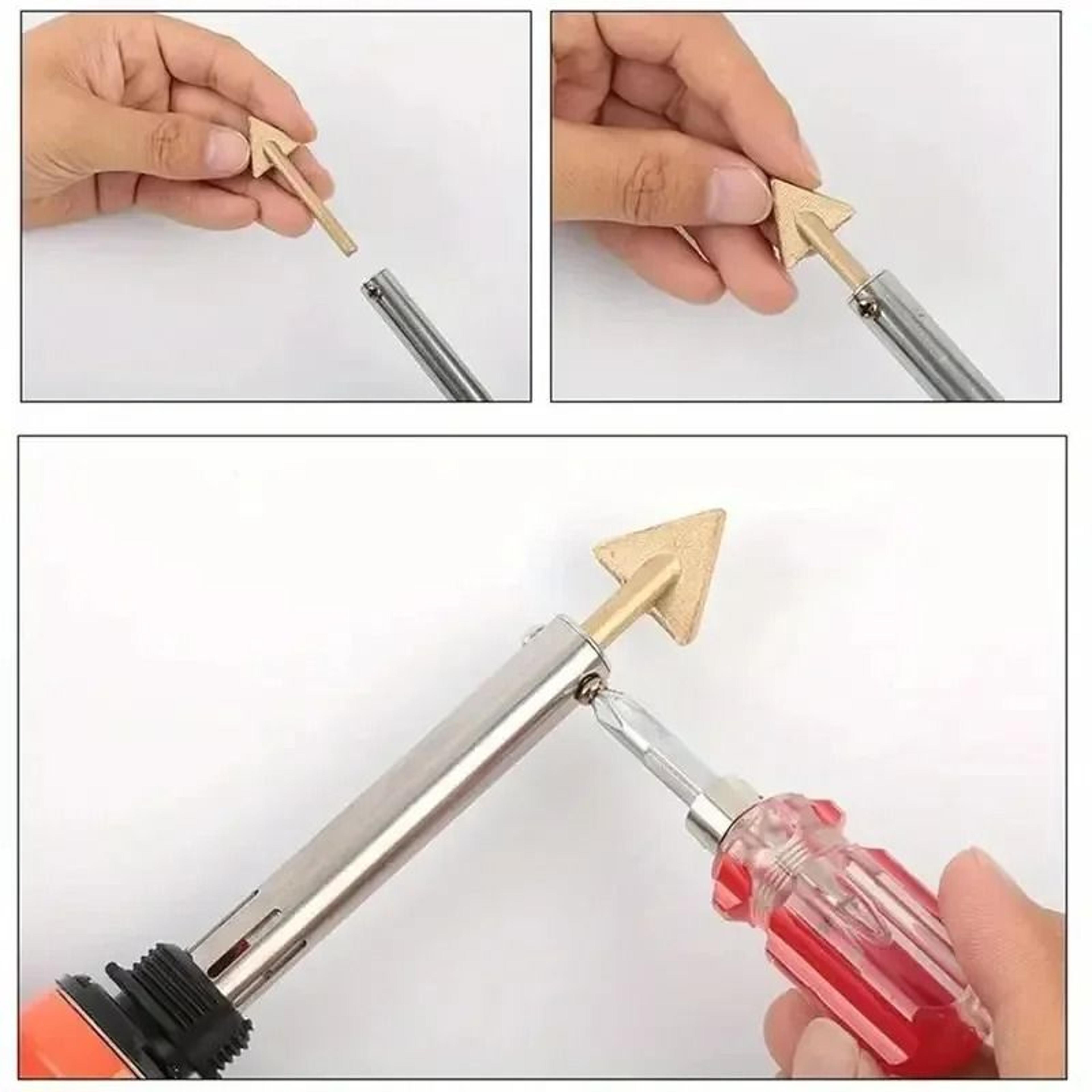 Product Title 3PCS Plastic Welding Soldering Iron Tips Set For 80W Heat Tool Auto Bumper Repair Kit 4