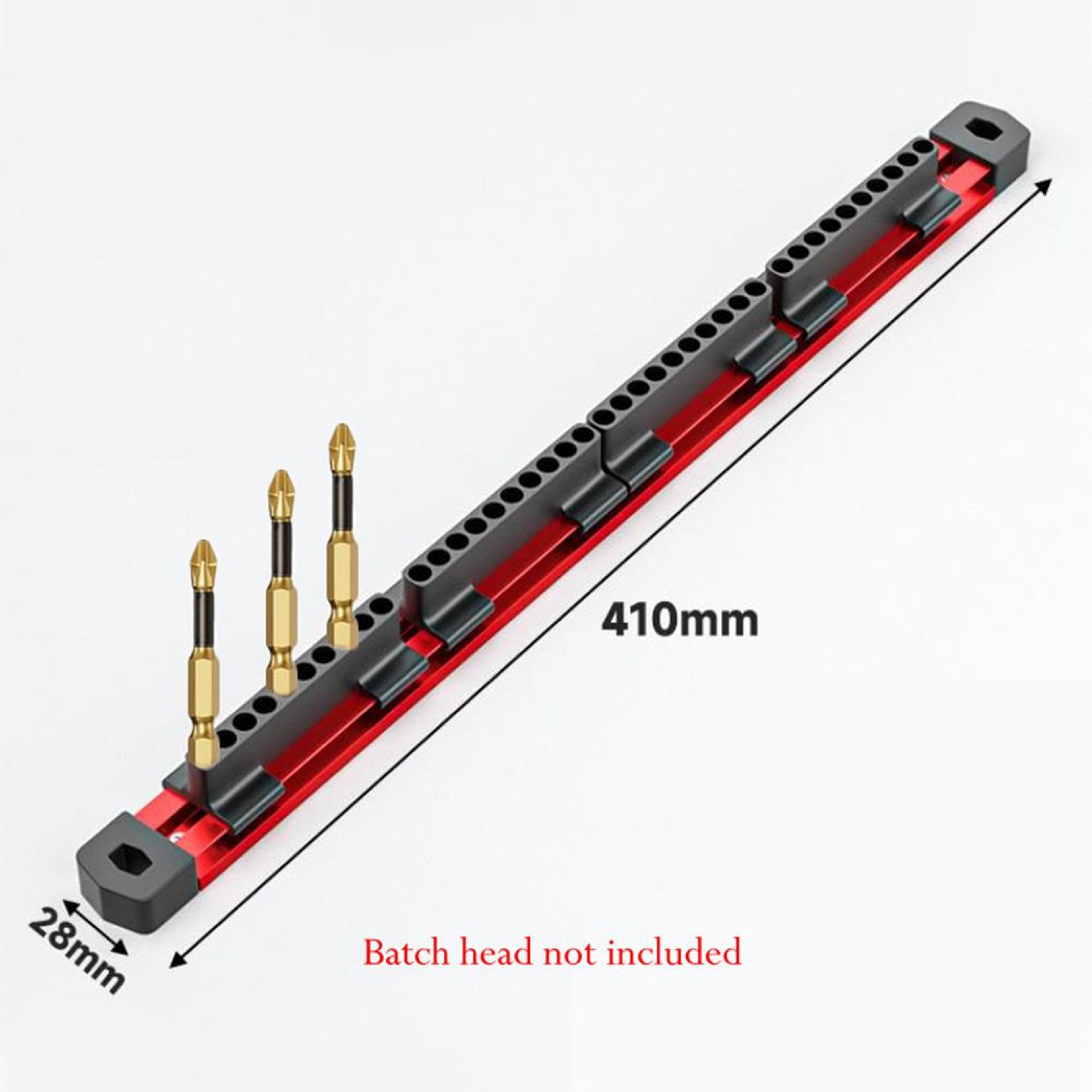 40 Hole Magnetic Drill Bit Holder Organizer Rack 4