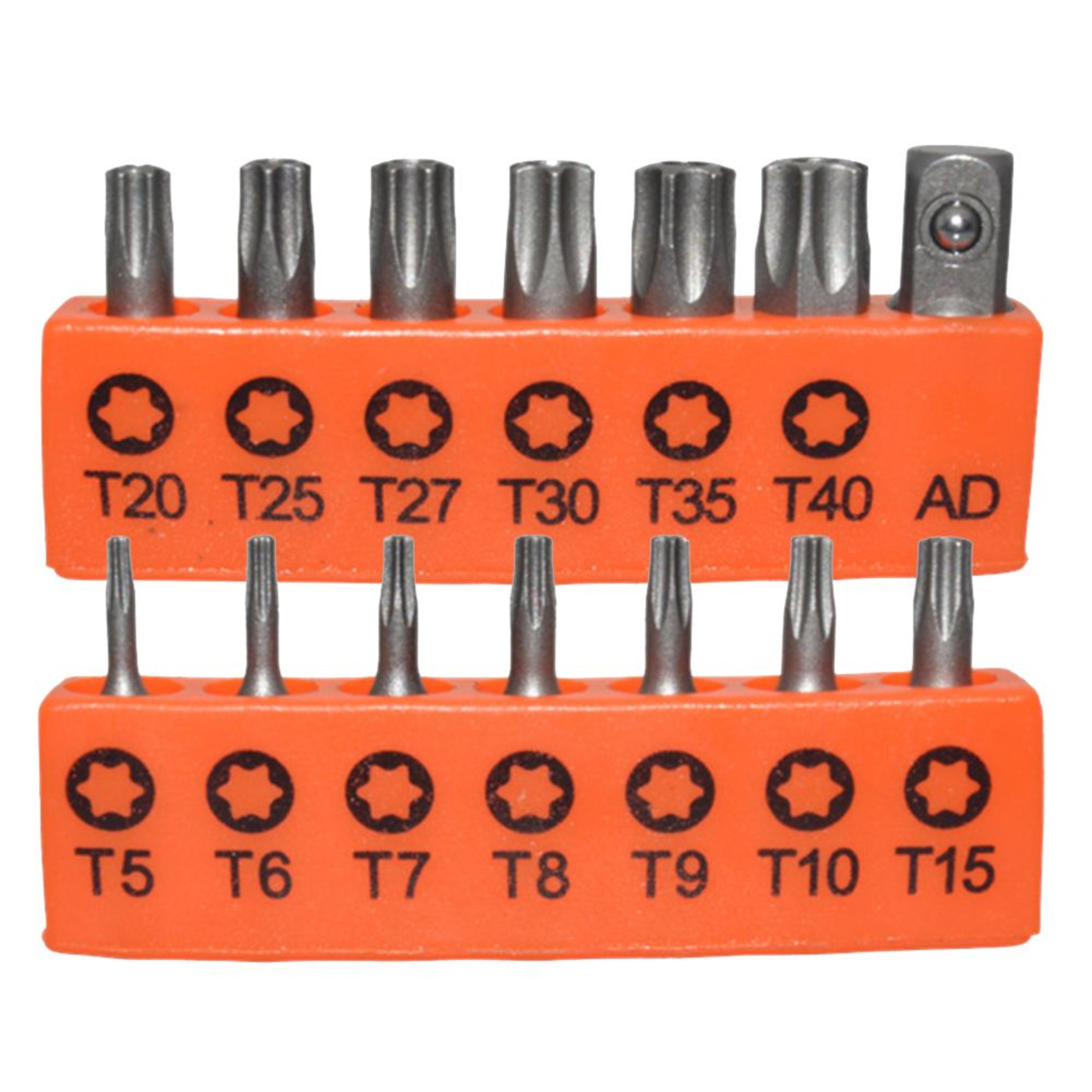 14PCS TORX SCREWDRIVER BIT SET T5 T40 1 4 INCH HEX SECURITY STAR BIT SET 1