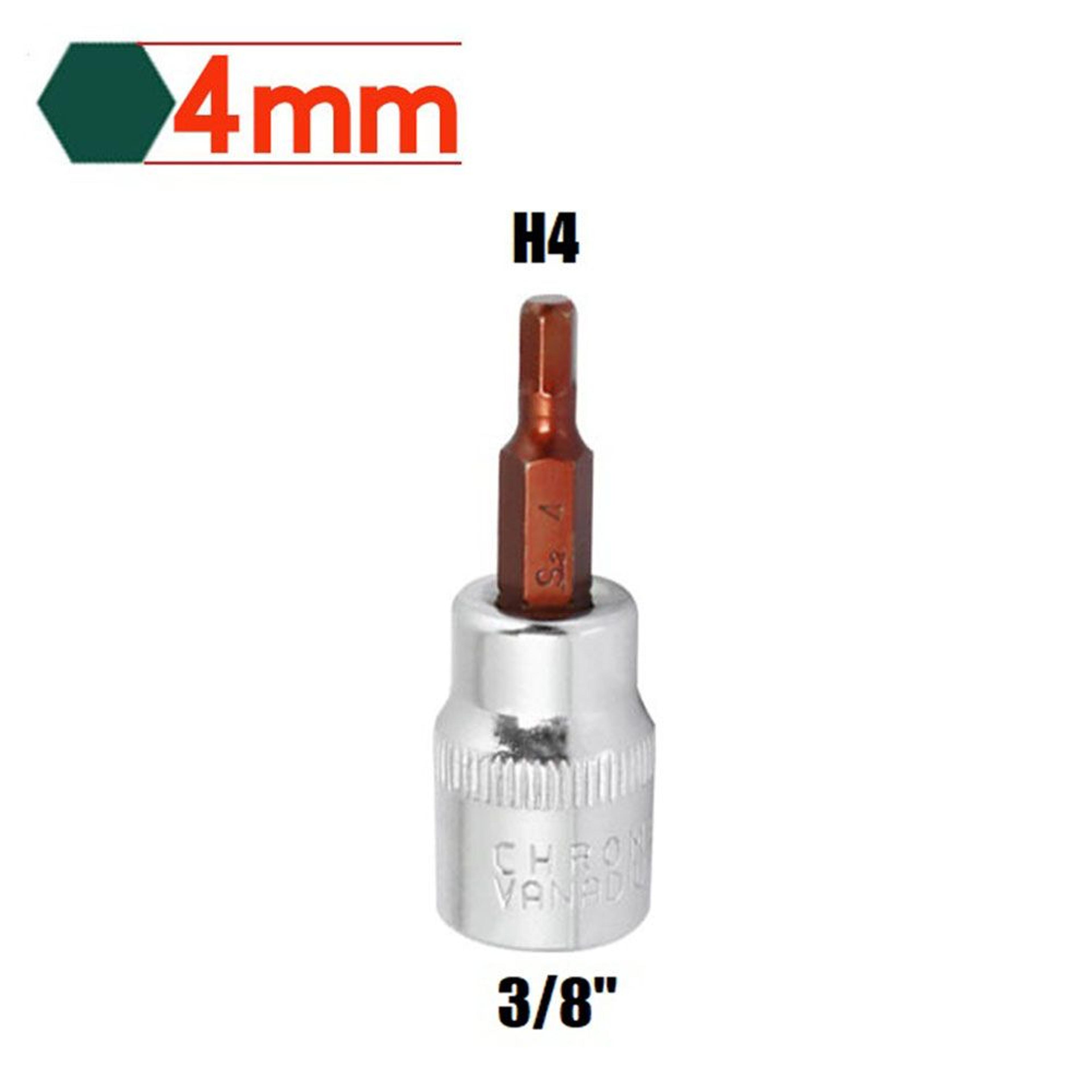 3 8 INCH SQUARE DRIVE HEX SOCKET BIT SET H3 H4 H5 H6 H8 H10 HEXAGON WRENCH BIT TOOL 2
