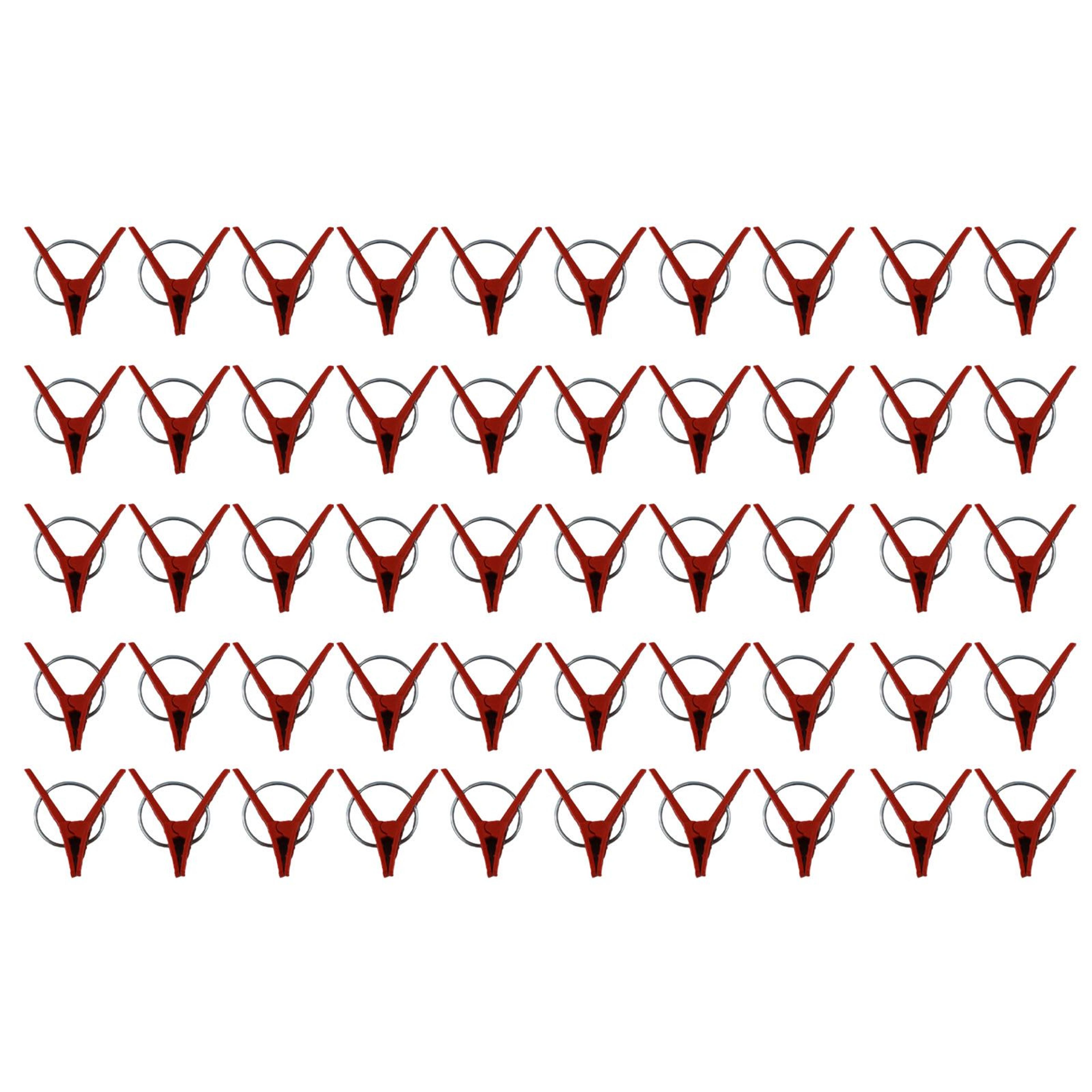 50pcs Plant Grafting Clips Anti Fall Plastic Gardening Clamp For Cucumber Eggplant Watermelon 6