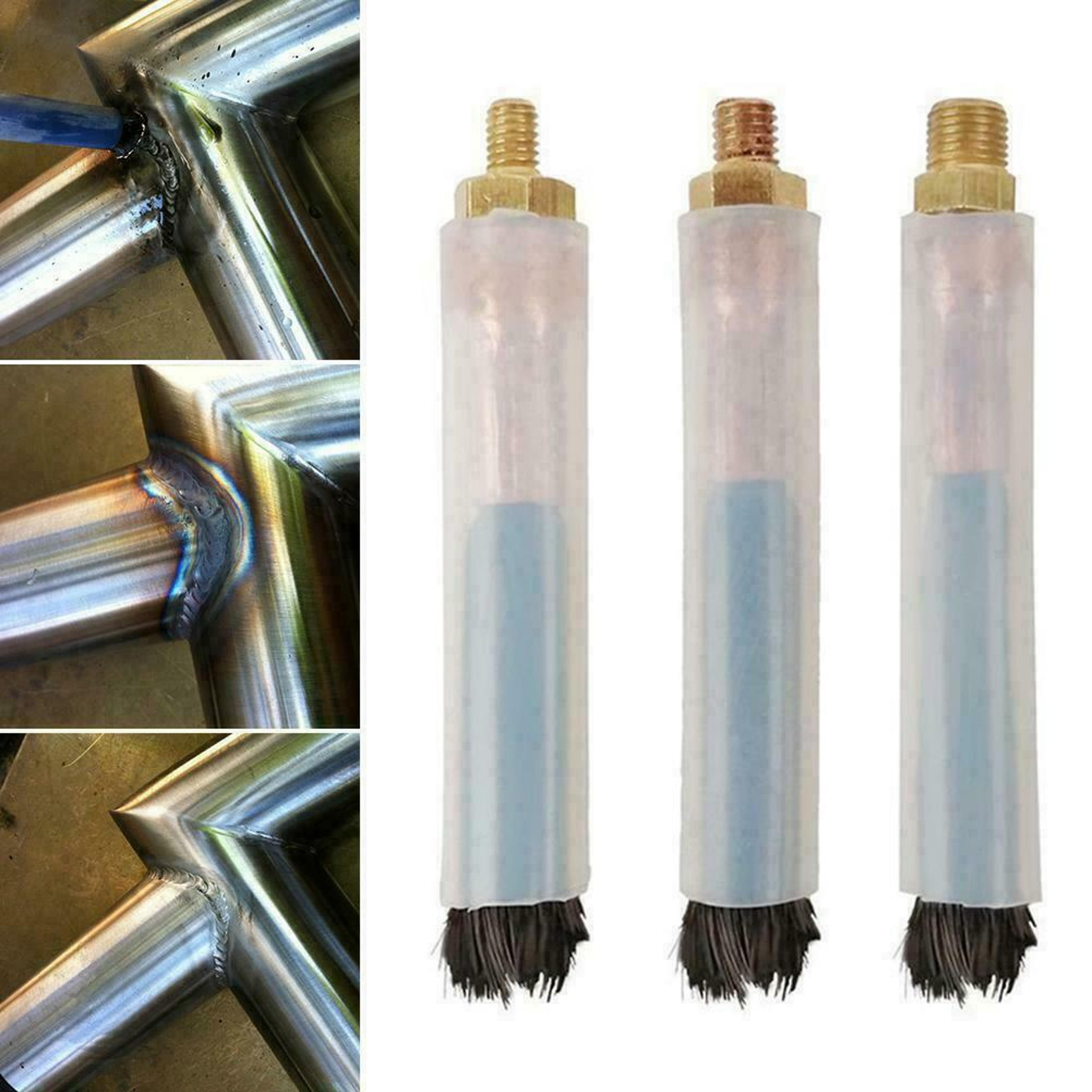 premium carbon fiber weld cleaning brush for tig and mig polish systems