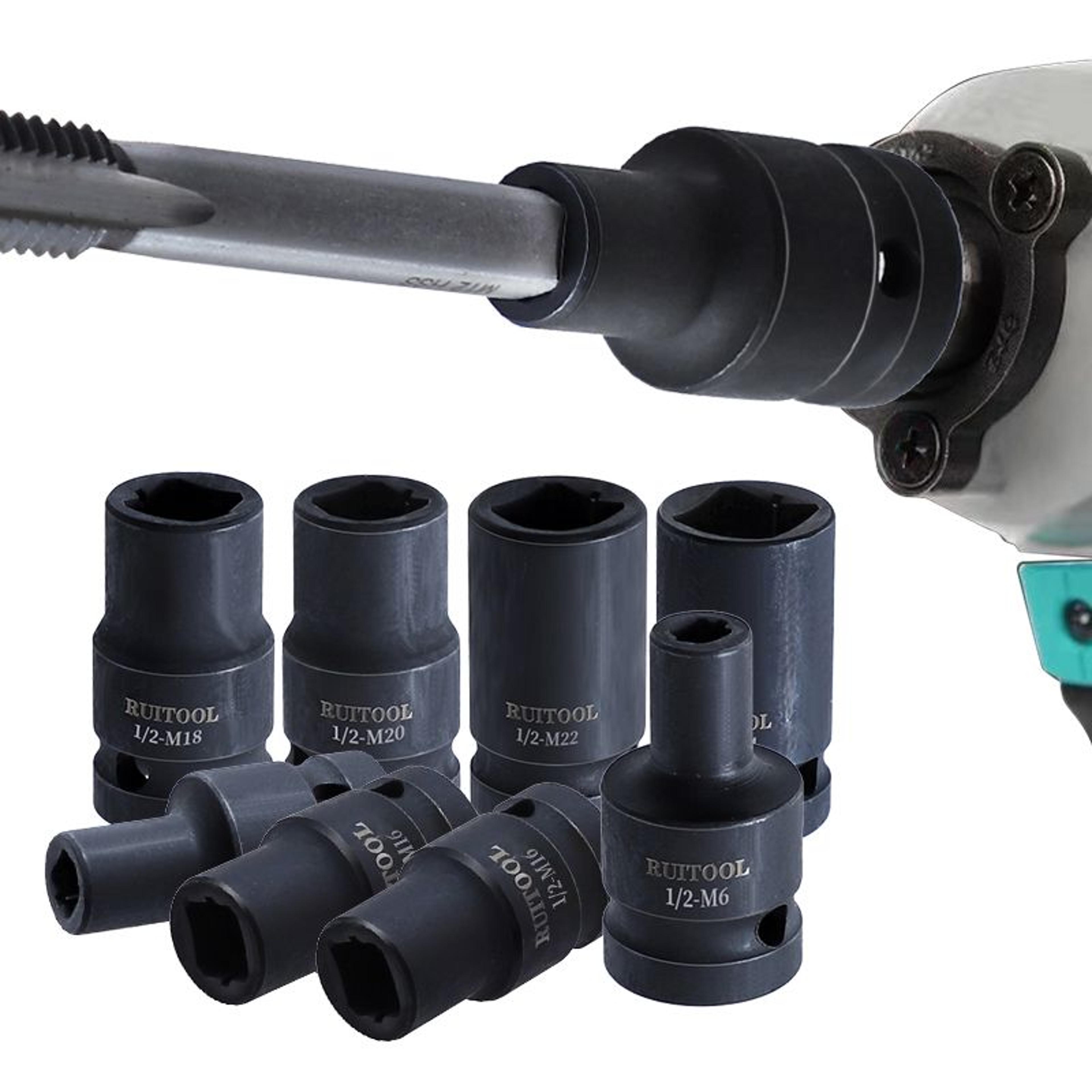 Universal Alloy Steel Machine Tap Holder Socket Set For Power Tools 2