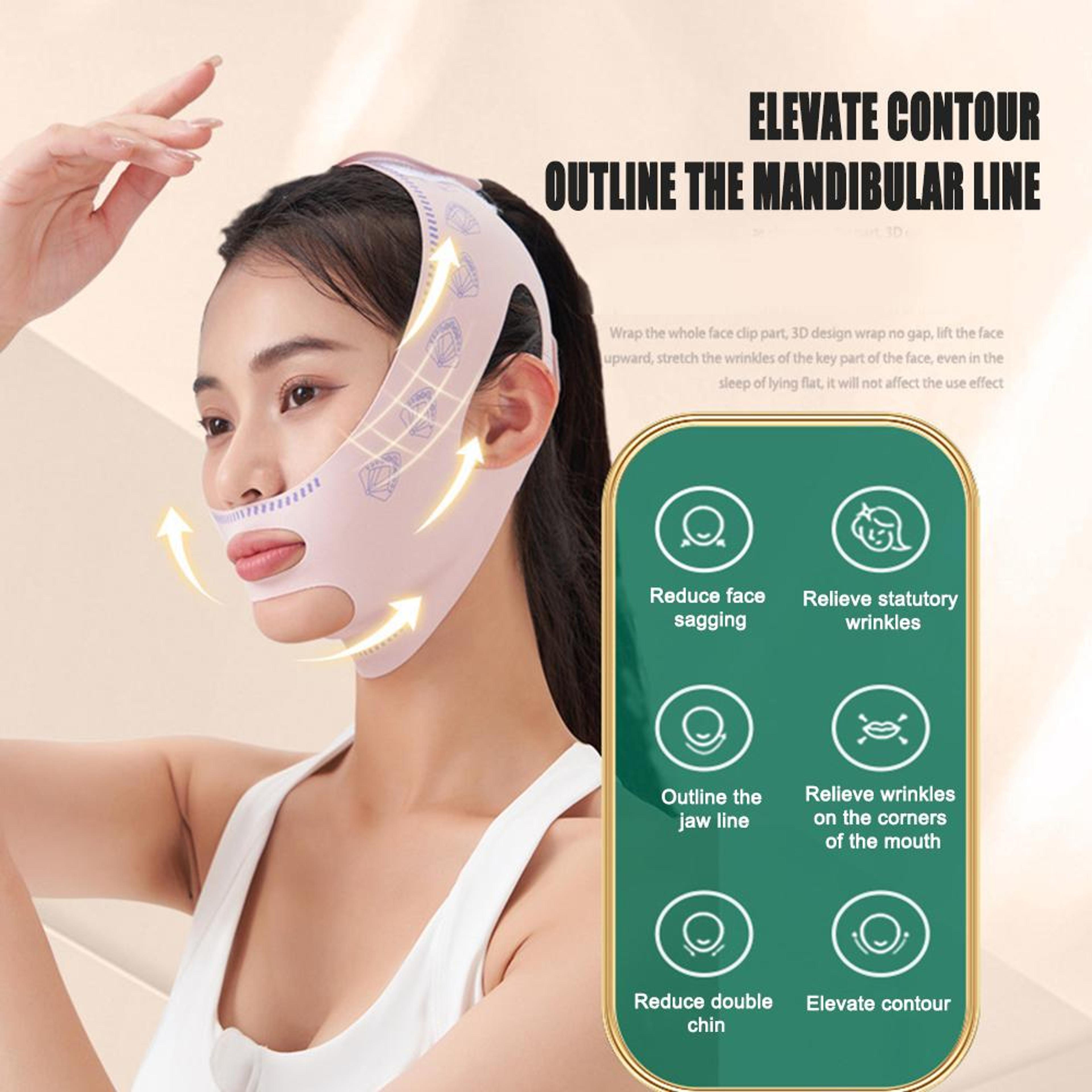 Chin Cheek Slimming Bandage V Line Lifting Face Mask 3