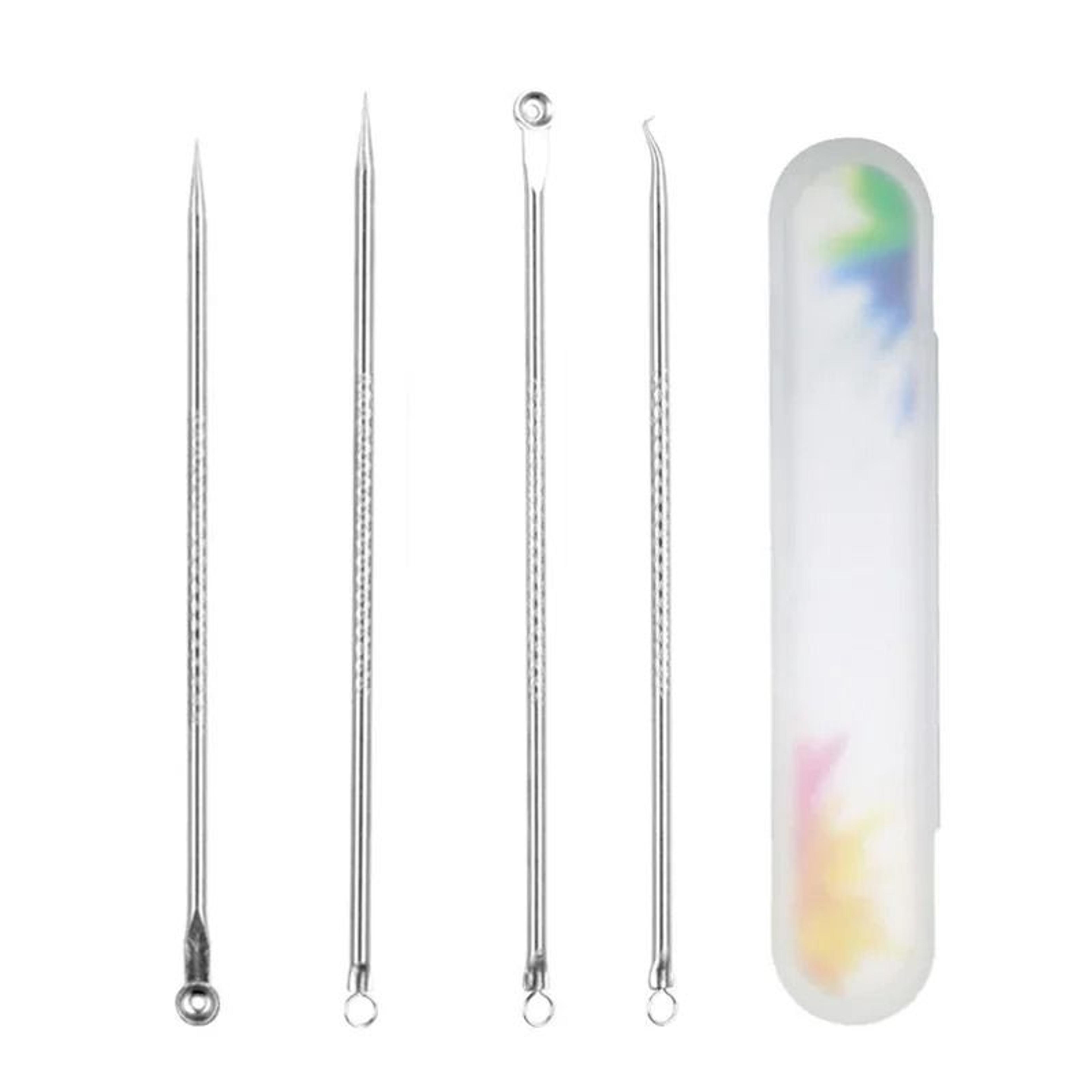 Stainless Steel Pimple Extractor And Whitehead Comedone Removal Kit 6