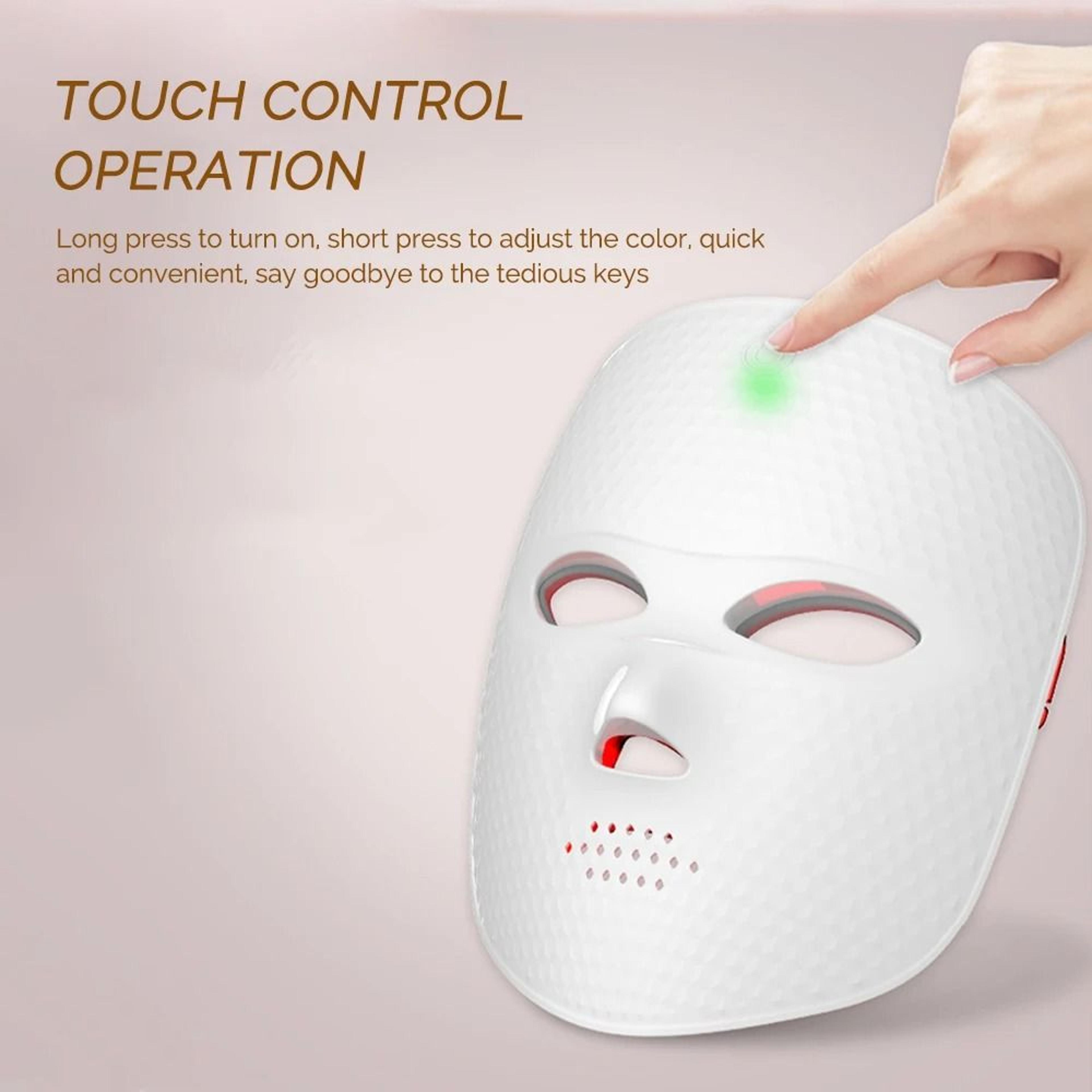 Wireless Multi Spectrum Seven Color Photon Facial Rejuvenation And SPA Mask 4